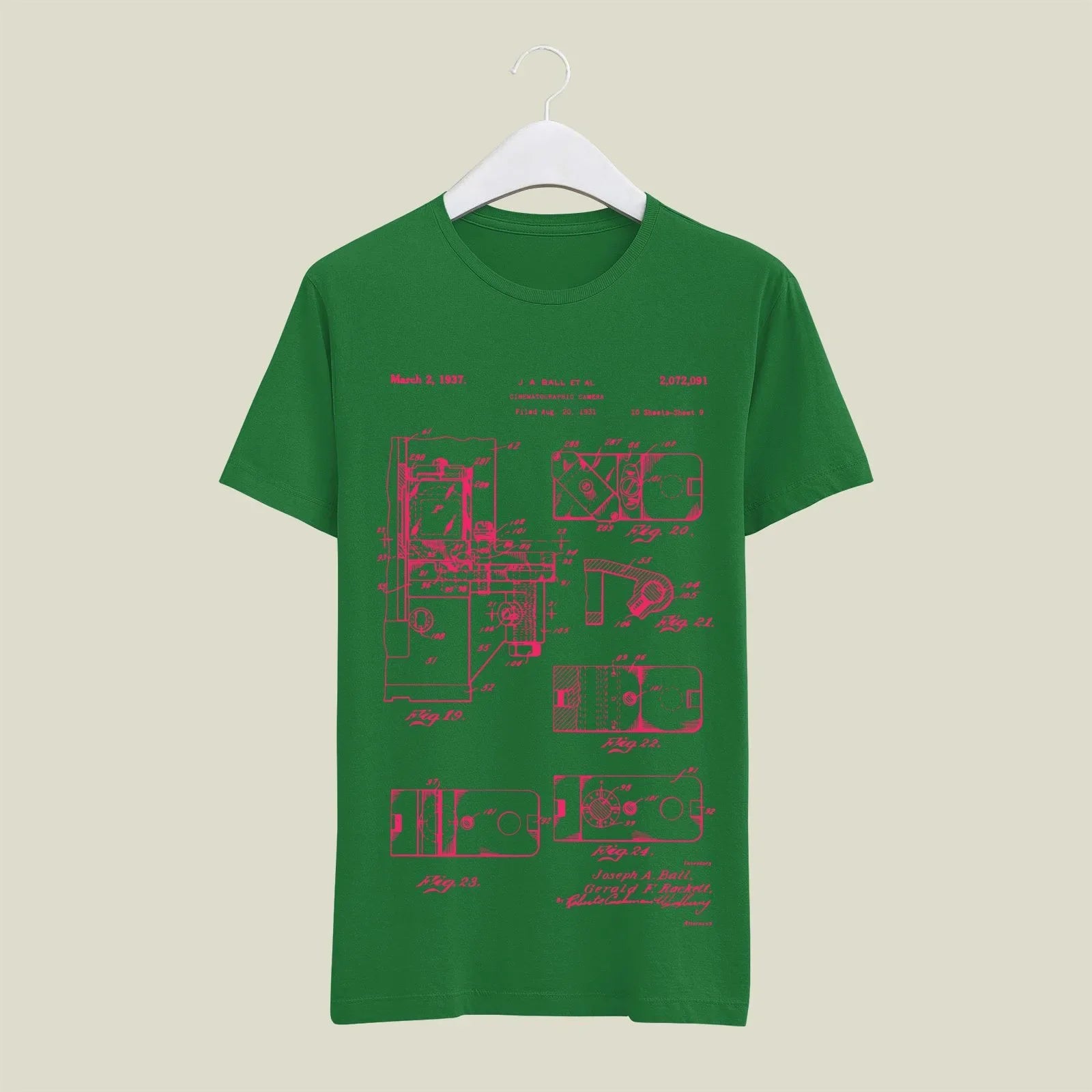 Camera Patent T-Shirt T-CMP188 Desichalchitra