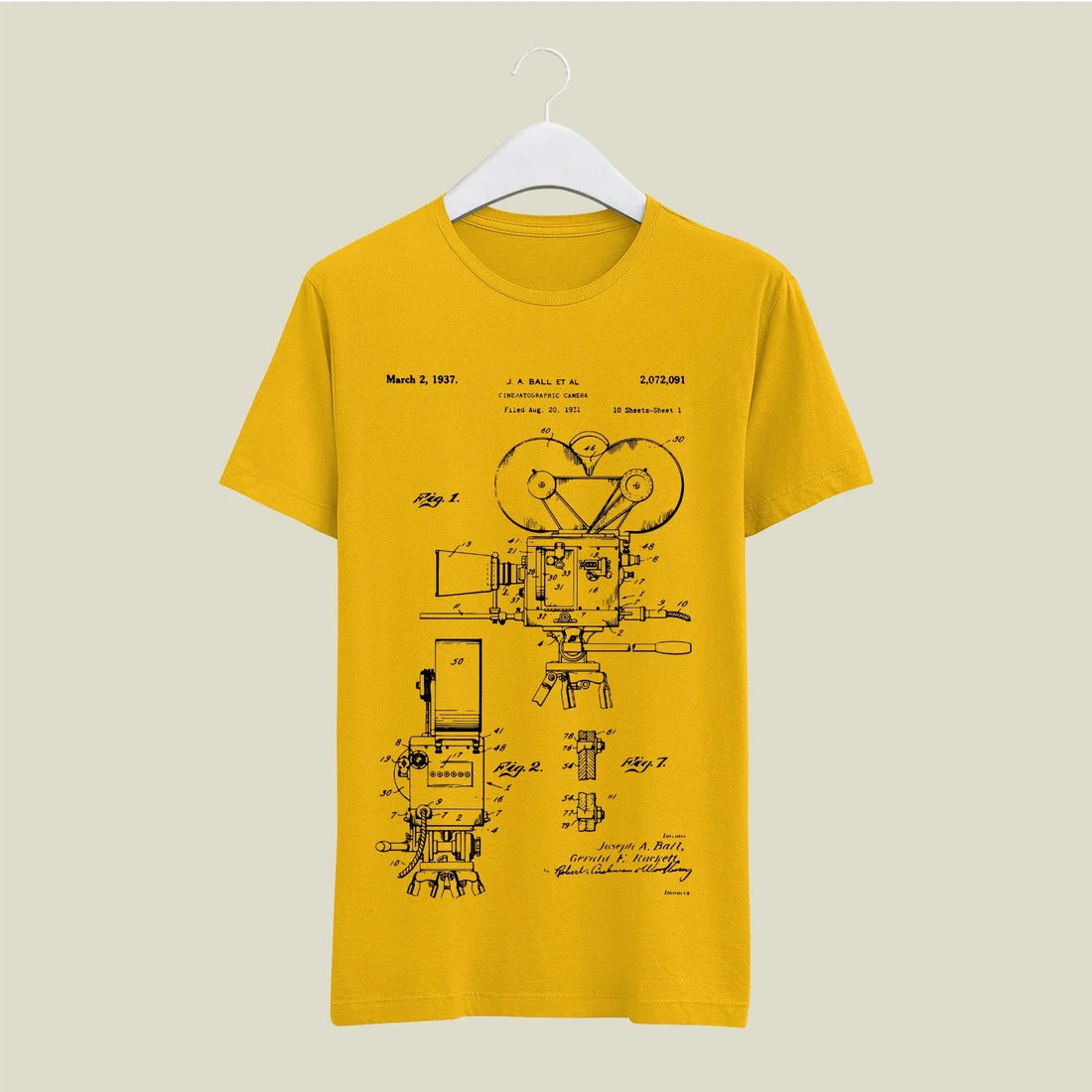 Camera Patent T-Shirt T-CMP103 Desichalchitra