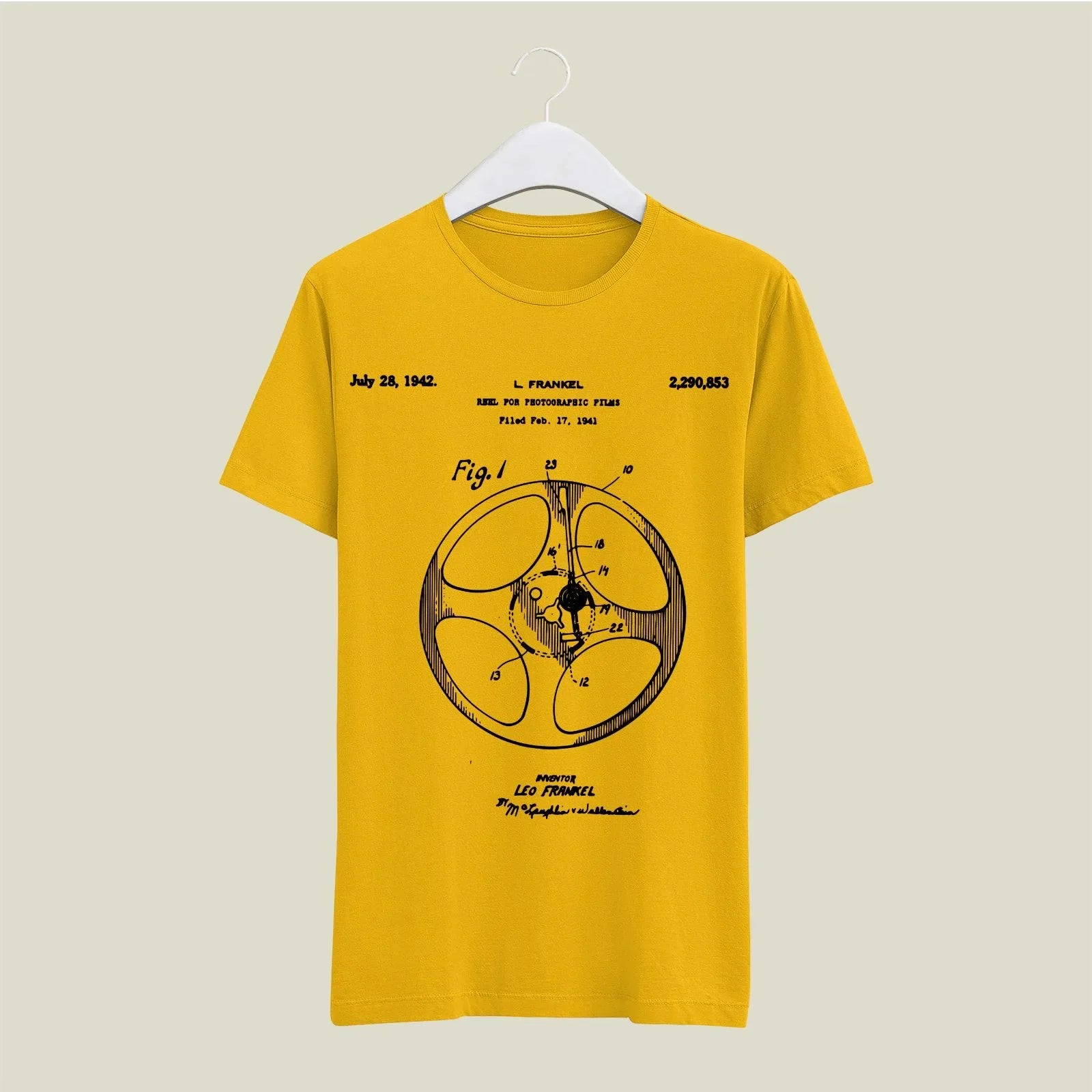 Camera Patent T-Shirt T-CMP105 Desichalchitra