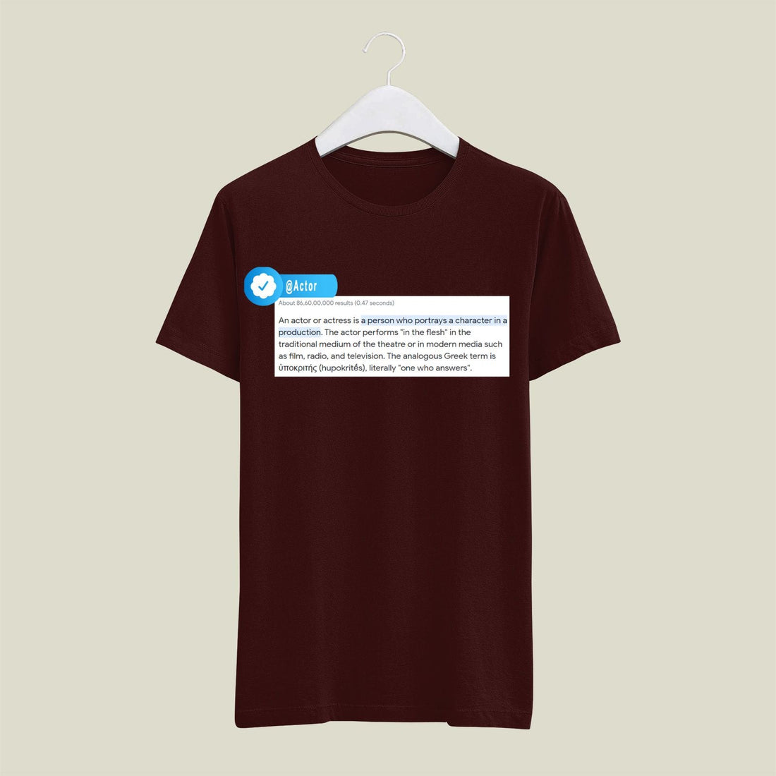 Actor T-Shirt T-AC4 Desichalchitra