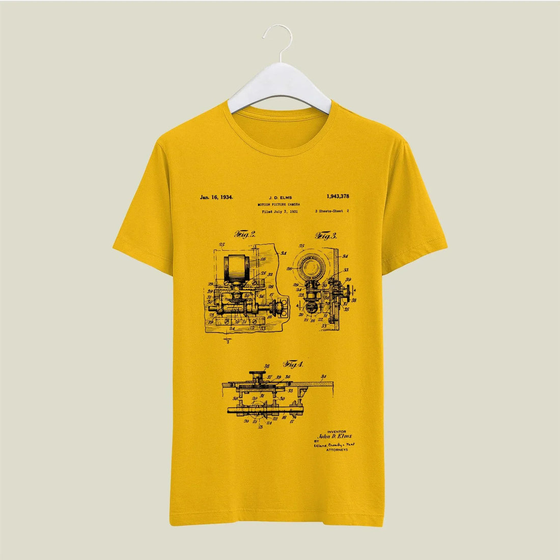 Camera Patent T-Shirt T-CMP115 Desichalchitra