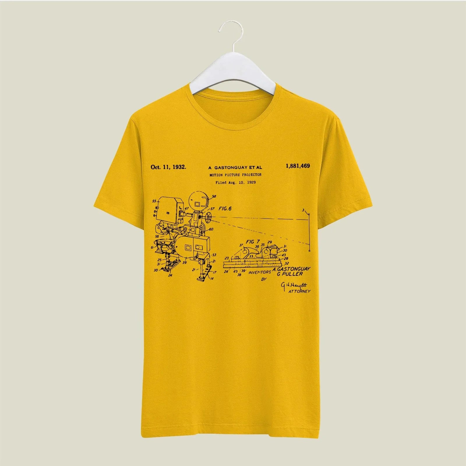 Camera Patent T-Shirt T-CMP121 Desichalchitra