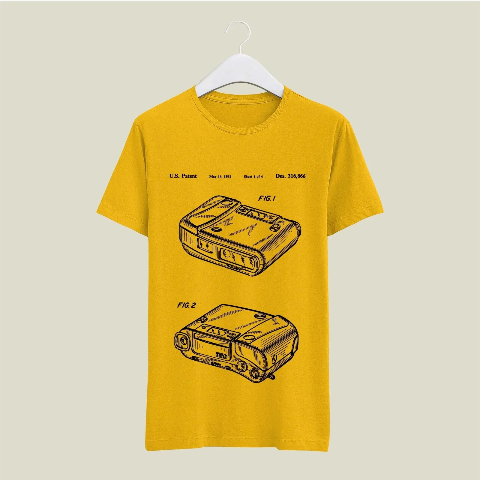 Camera Patent T-Shirt T-CMP140 Desichalchitra