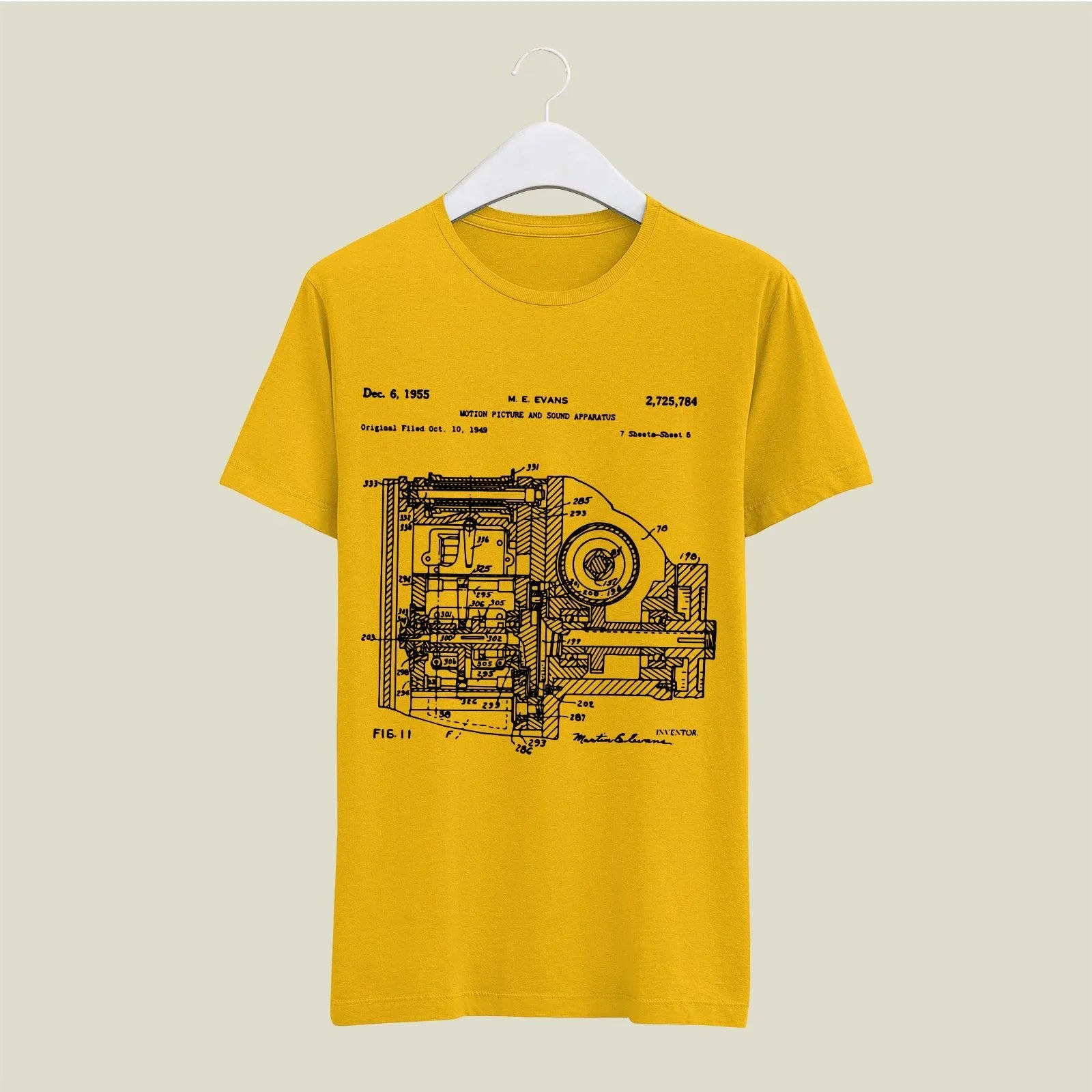 Camera Patent T-Shirt T-CMP146 Desichalchitra
