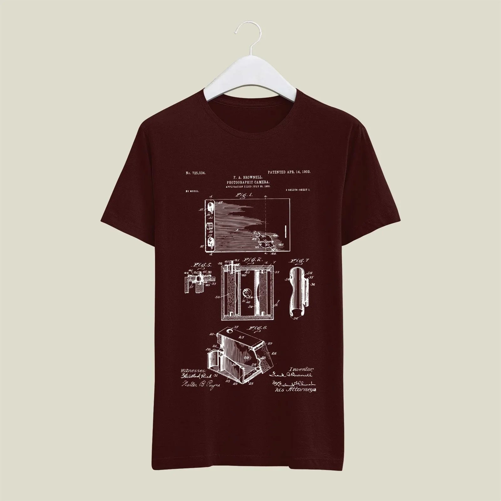 Camera Patent T-Shirt T-CMP3 Desichalchitra