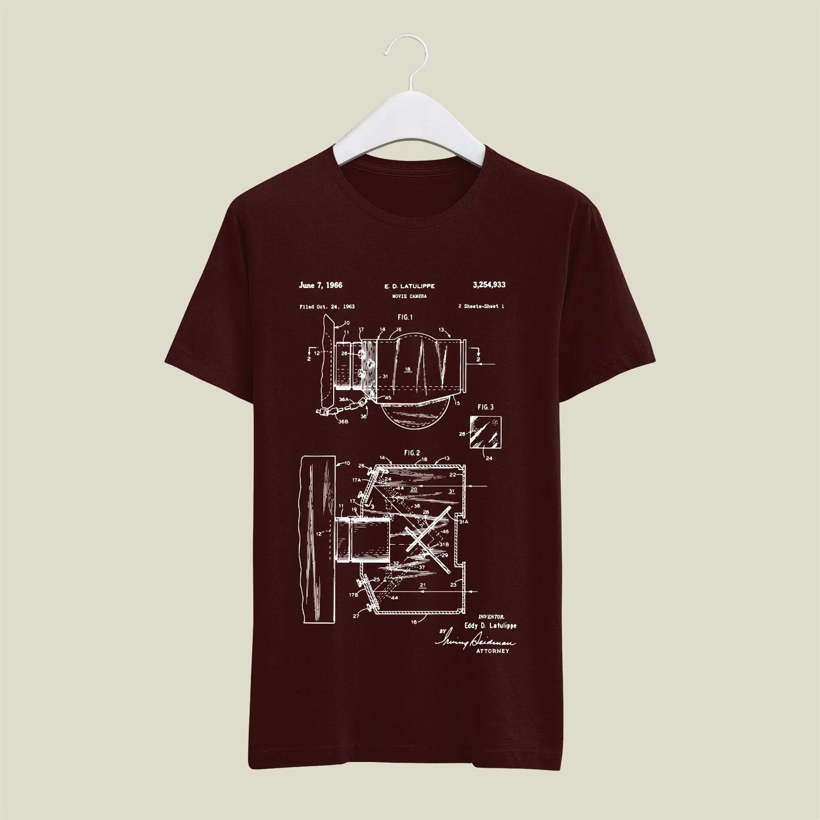 Camera Patent T-Shirt T-CMP5 Desichalchitra