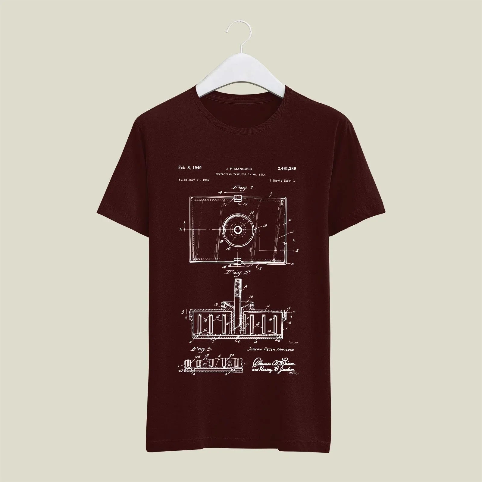 Camera Patent T-Shirt T-CMP22 Desichalchitra