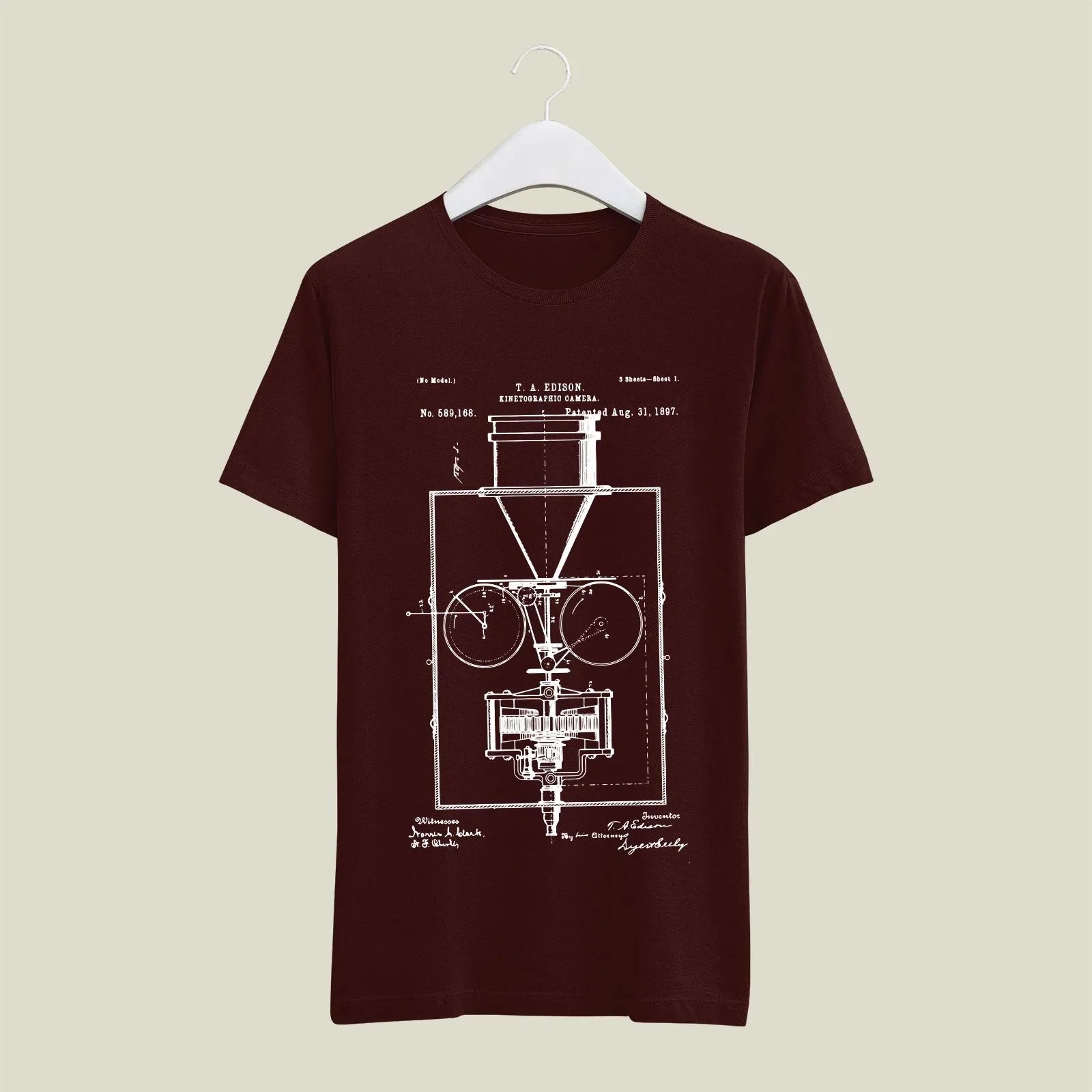 Camera Patent T-Shirt T-CMP29 Desichalchitra