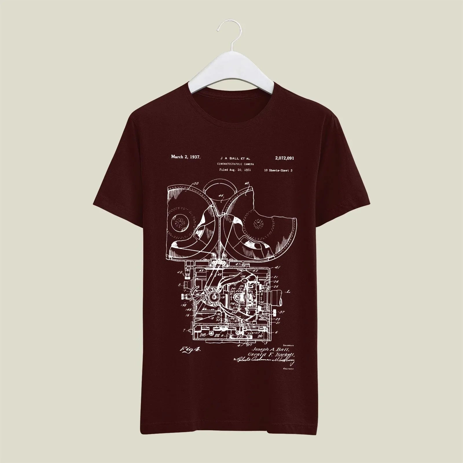 Camera Patent T-Shirt T-CMP66 Desichalchitra