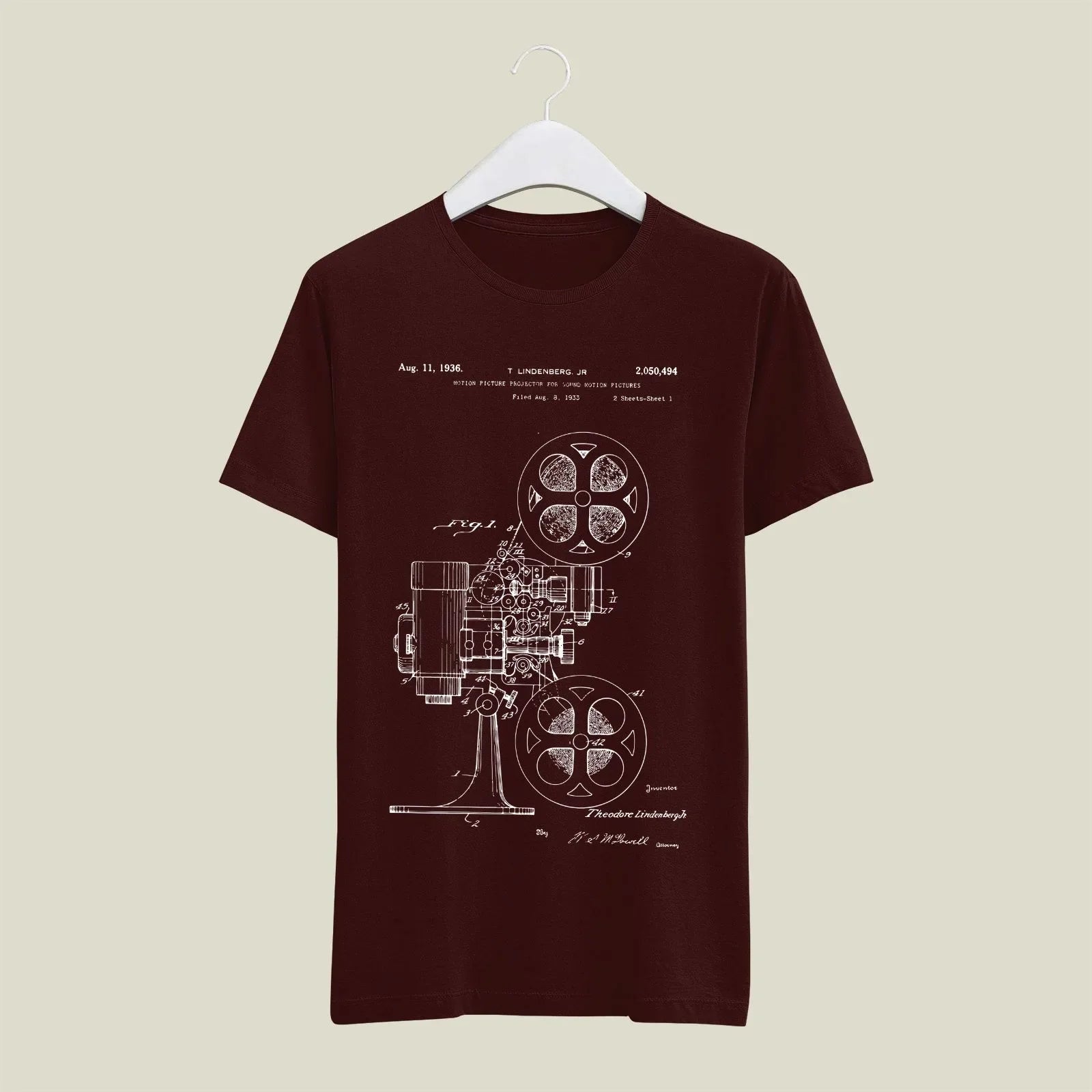 Camera Patent T-Shirt T-CMP70 Desichalchitra