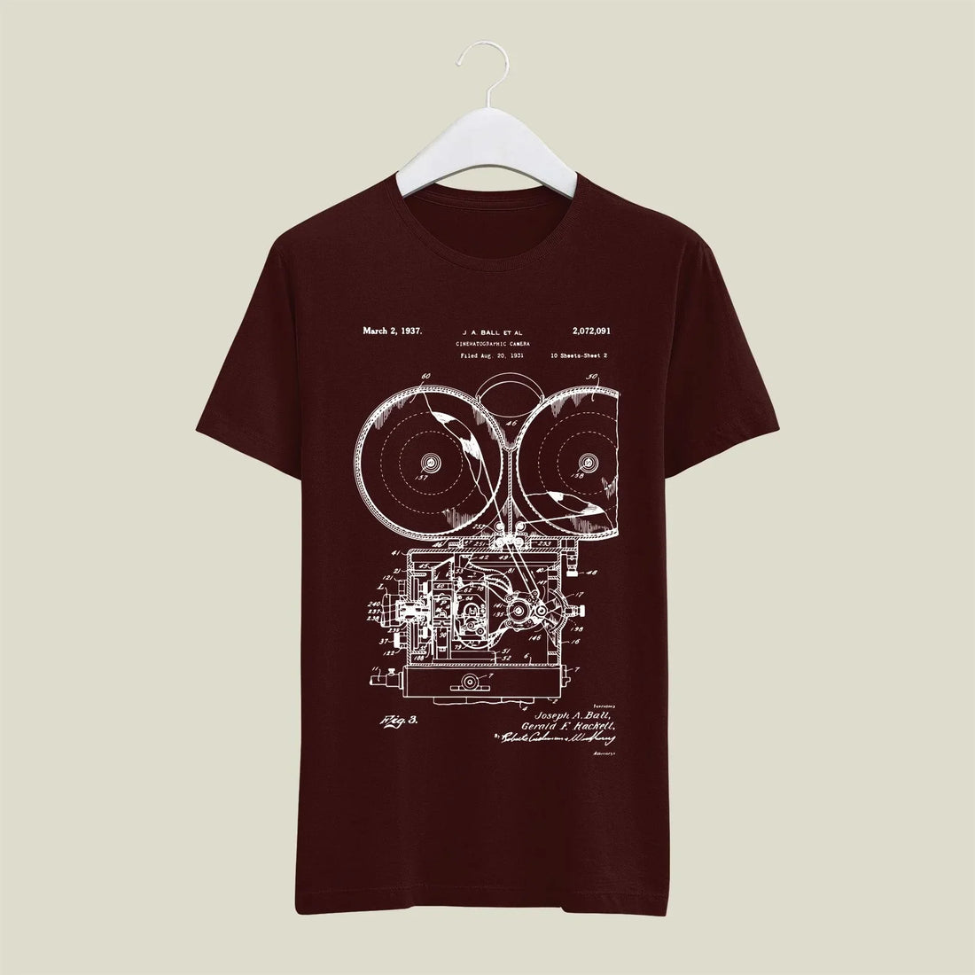 Camera Patent T-Shirt T-CMP72 Desichalchitra