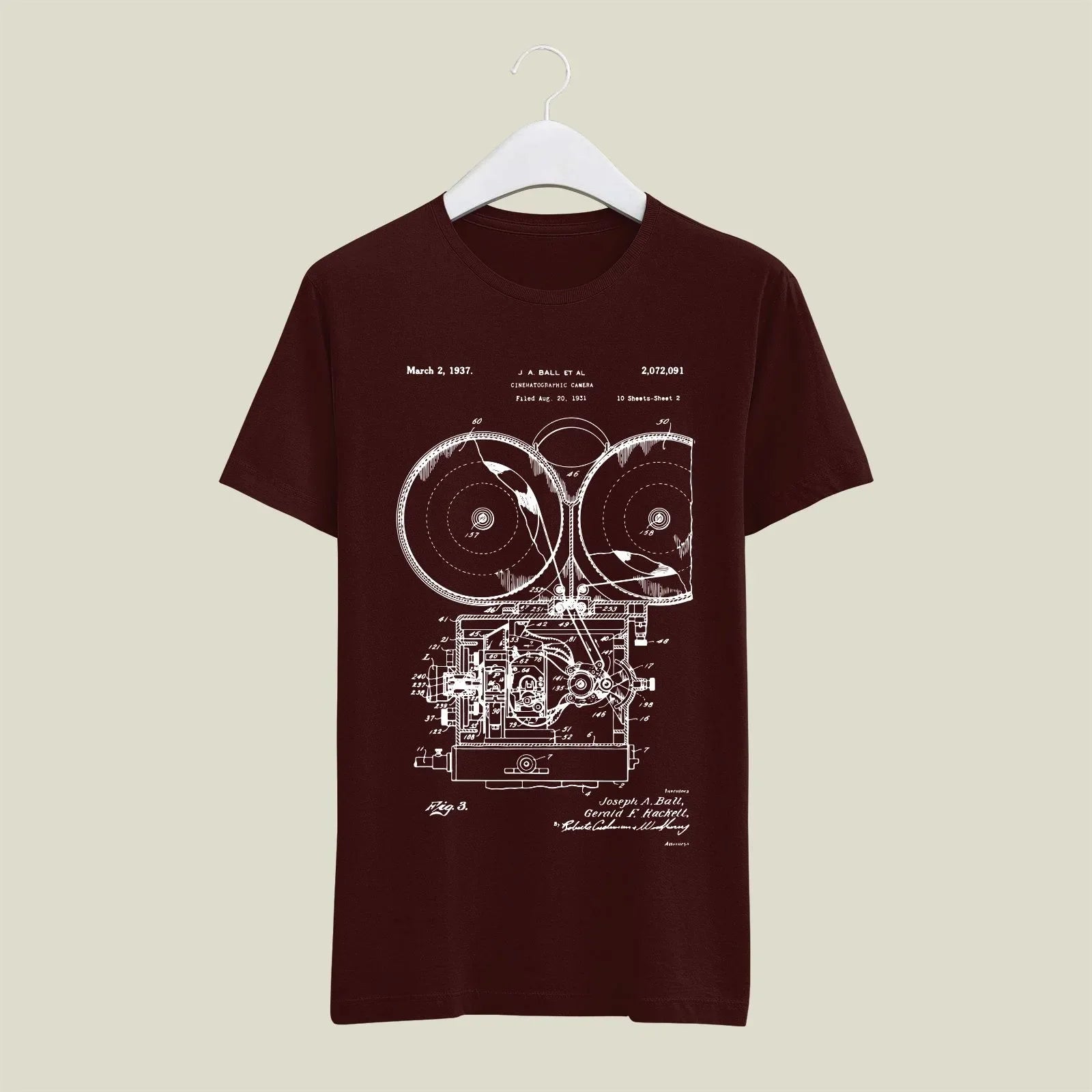 Camera Patent T-Shirt T-CMP72 Desichalchitra