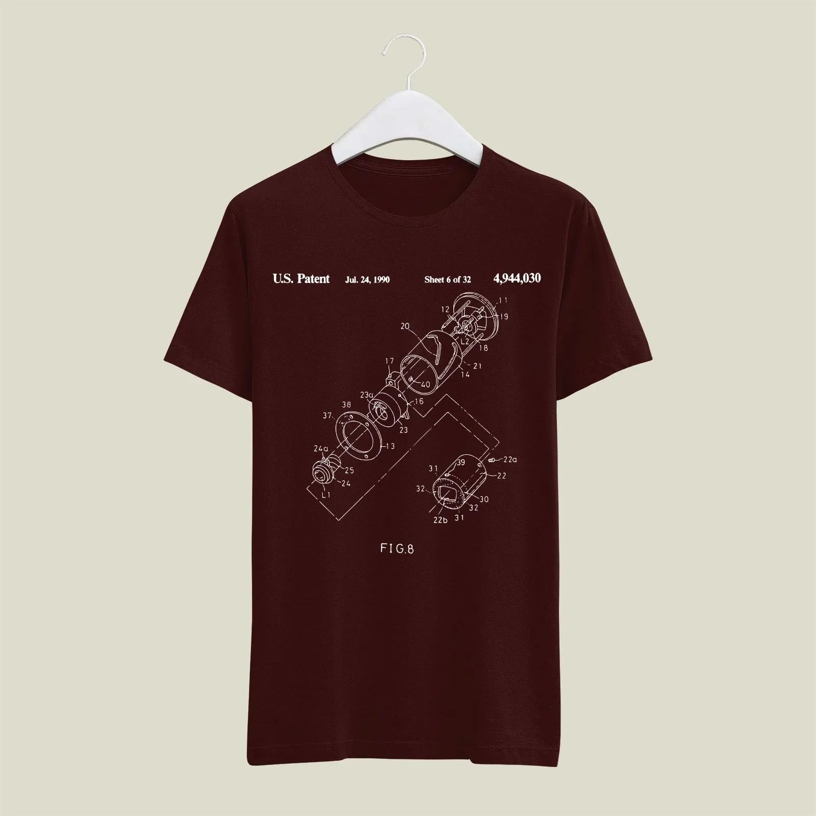 Camera Patent T-Shirt T-CMP76 Desichalchitra