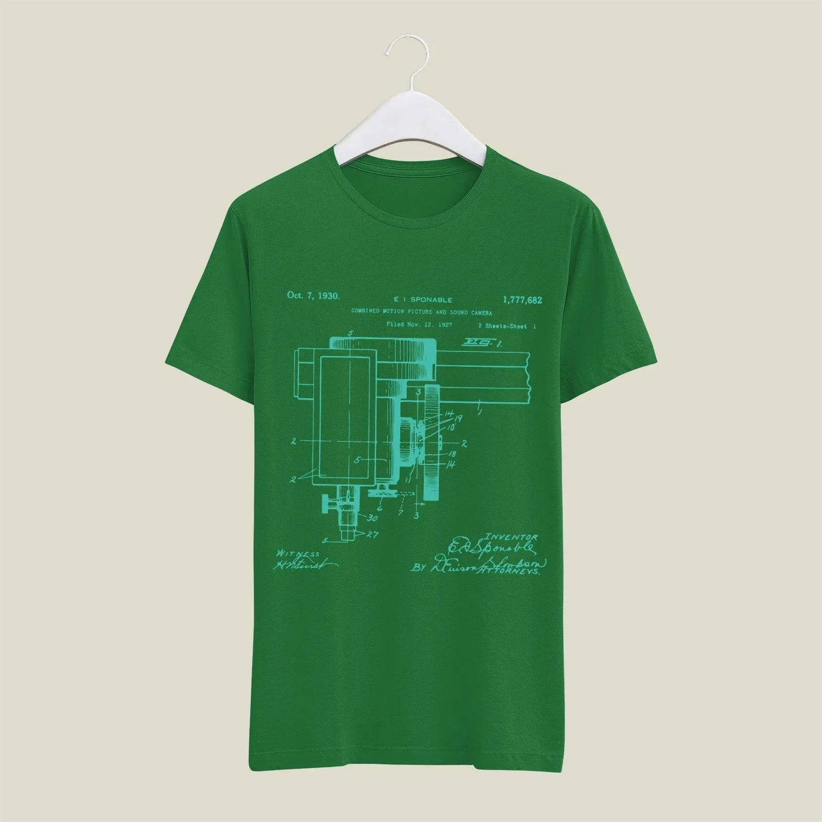 Camera Patent T-Shirt T-CMP46 Desichalchitra