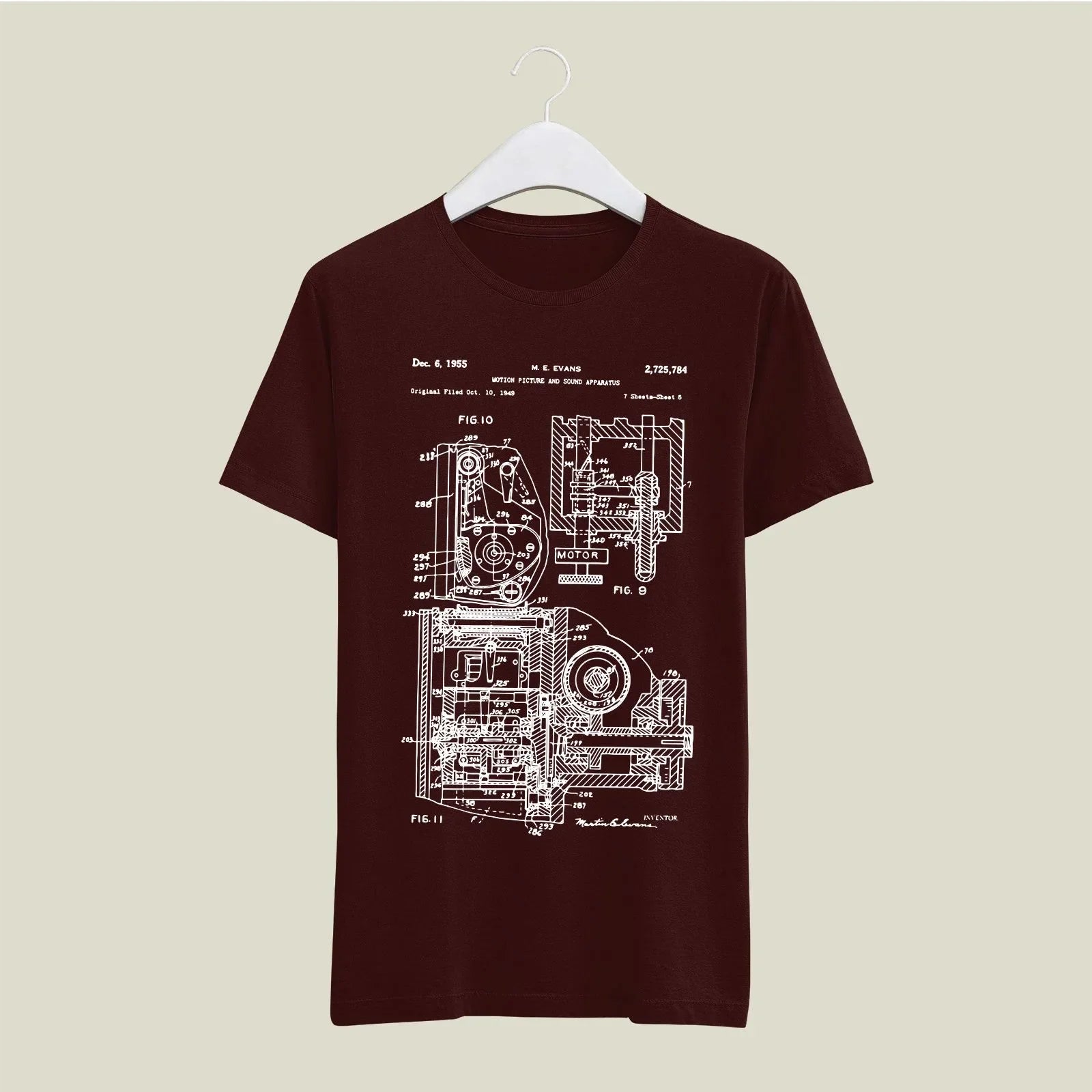 Camera Patent T-Shirt T-CMP116 Desichalchitra