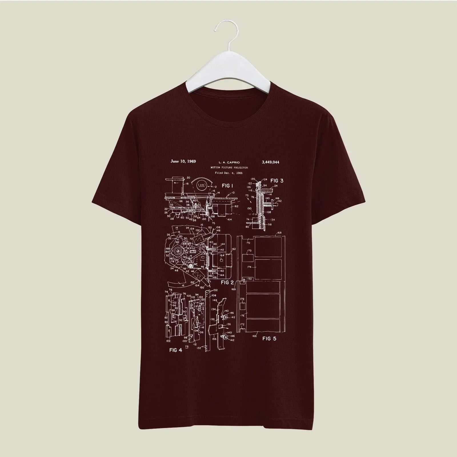 Camera Patent T-Shirt T-CMP122 Desichalchitra