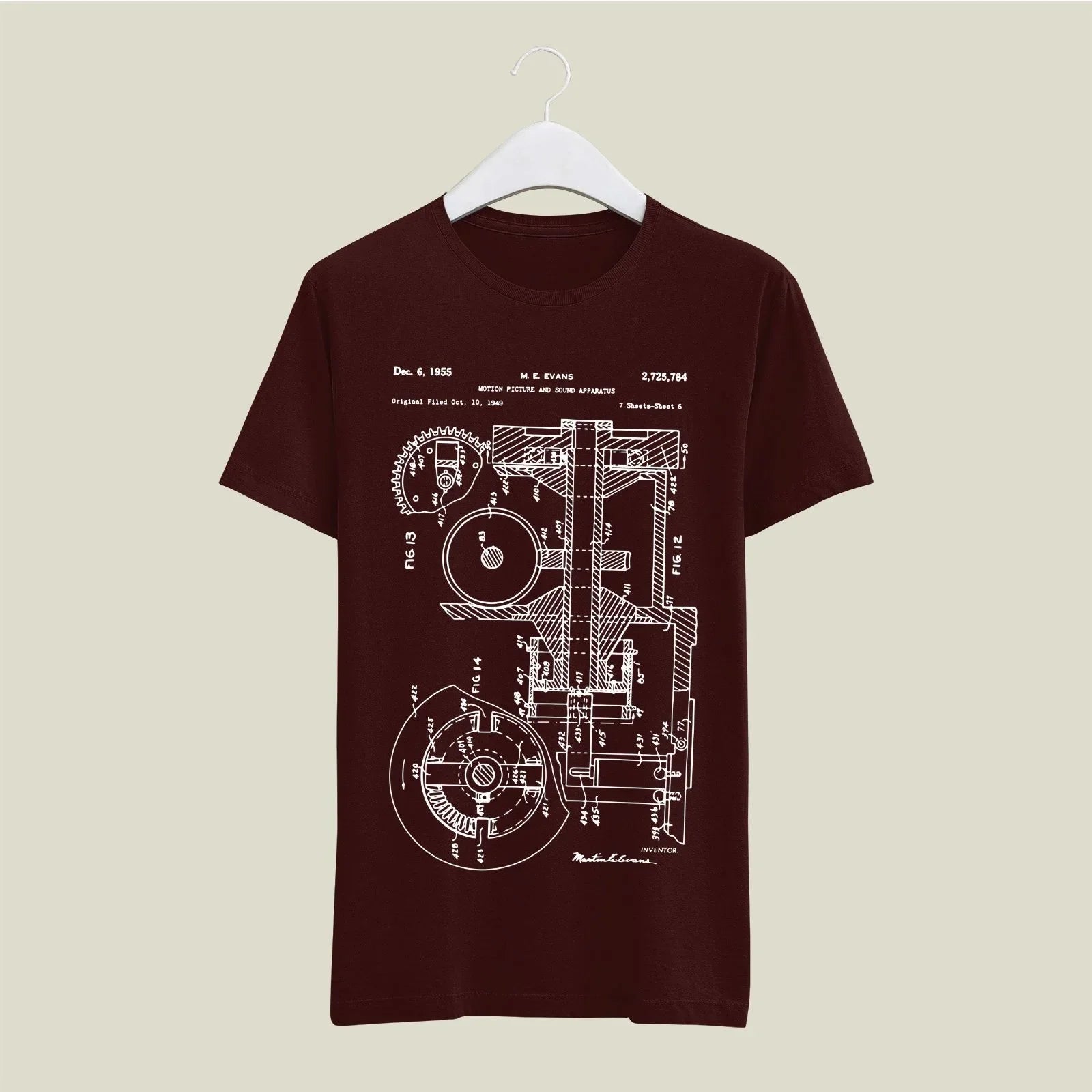 Camera Patent T-Shirt T-CMP129 Desichalchitra