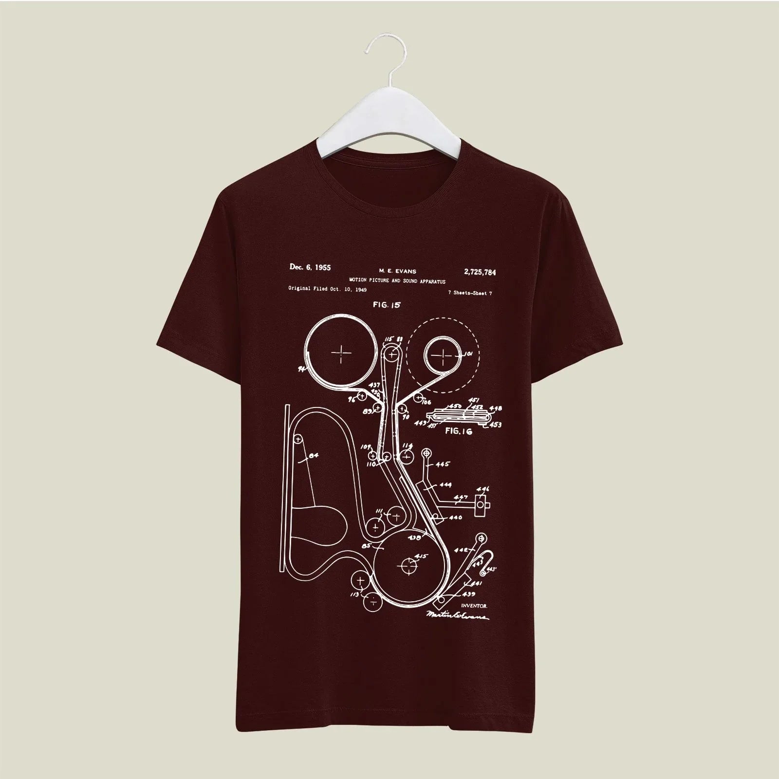 Camera Patent T-Shirt T-CMP133 Desichalchitra