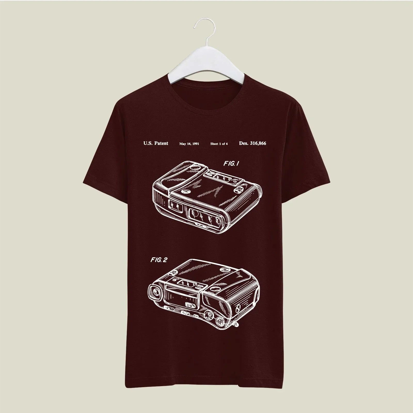 Camera Patent T-Shirt T-CMP145 Desichalchitra