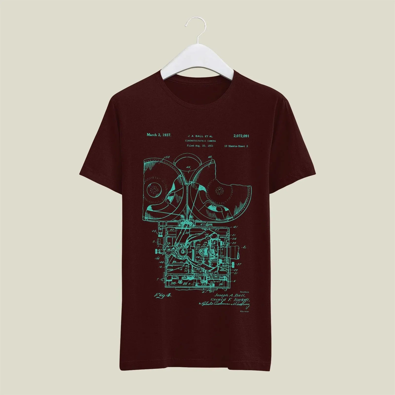 Camera Patent T-Shirt T-CMP80 Desichalchitra