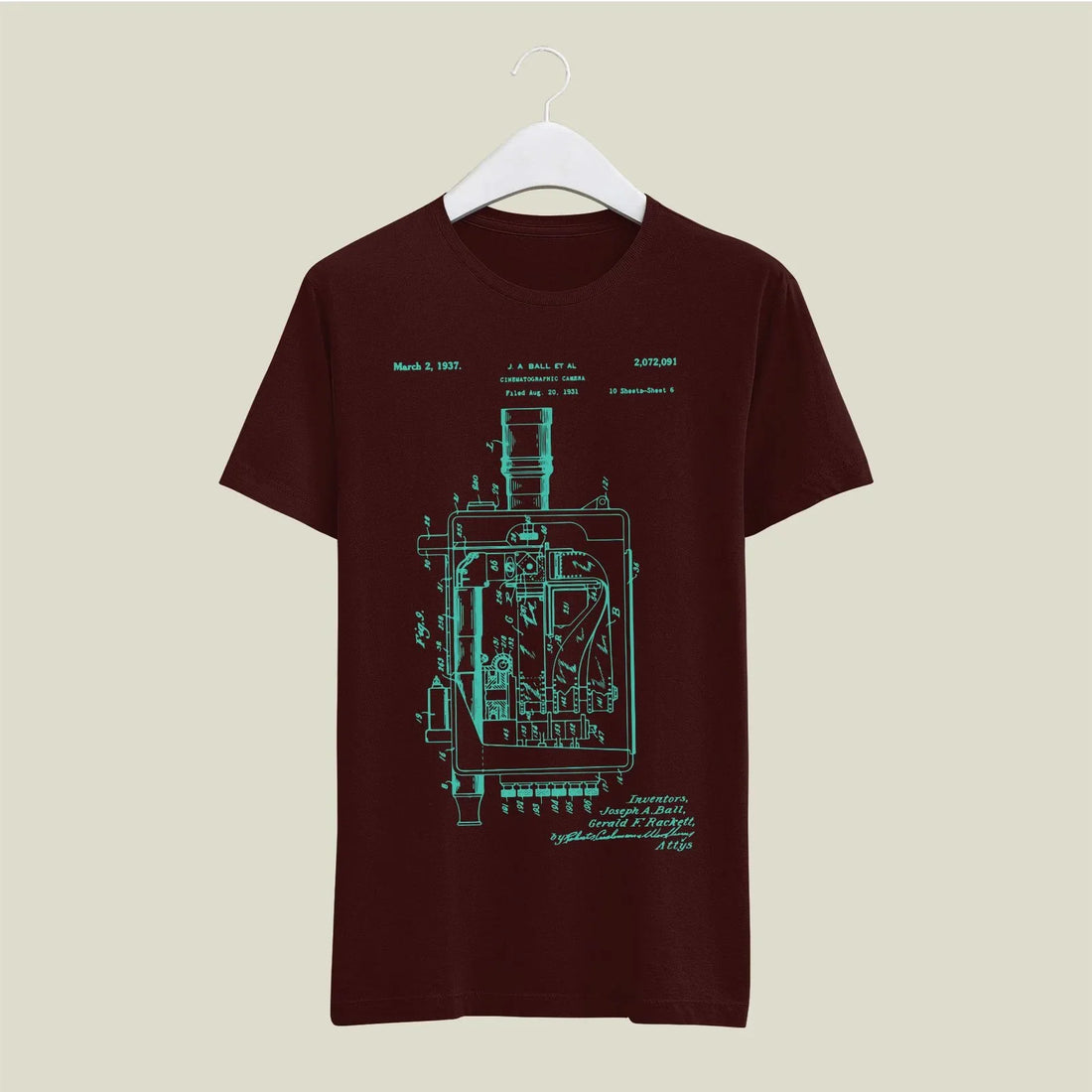 Camera Patent T-Shirt T-CMP98 Desichalchitra