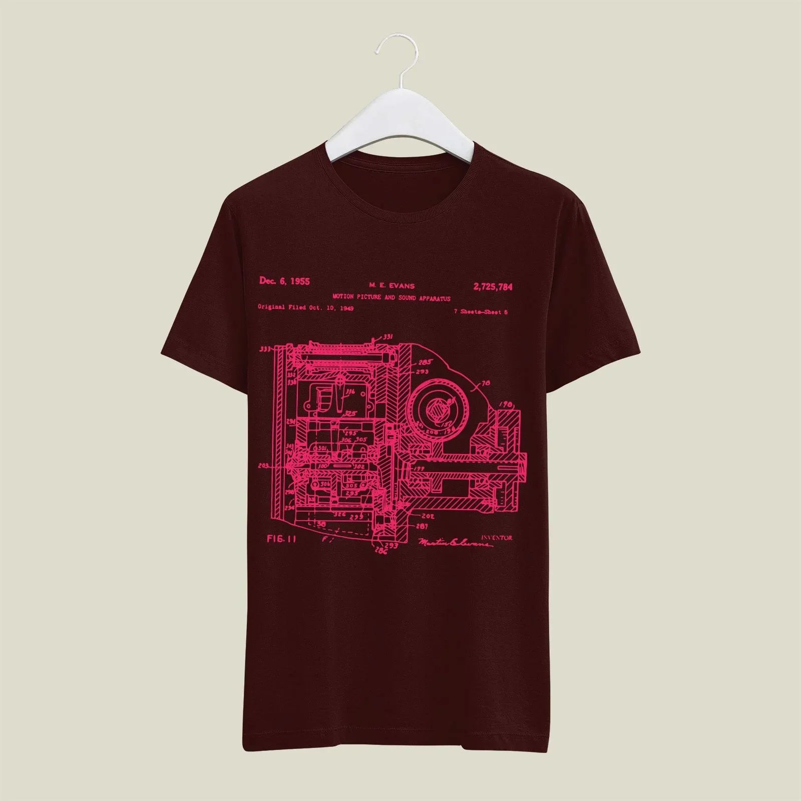 Camera Patent T-Shirt T-CMP17 Desichalchitra