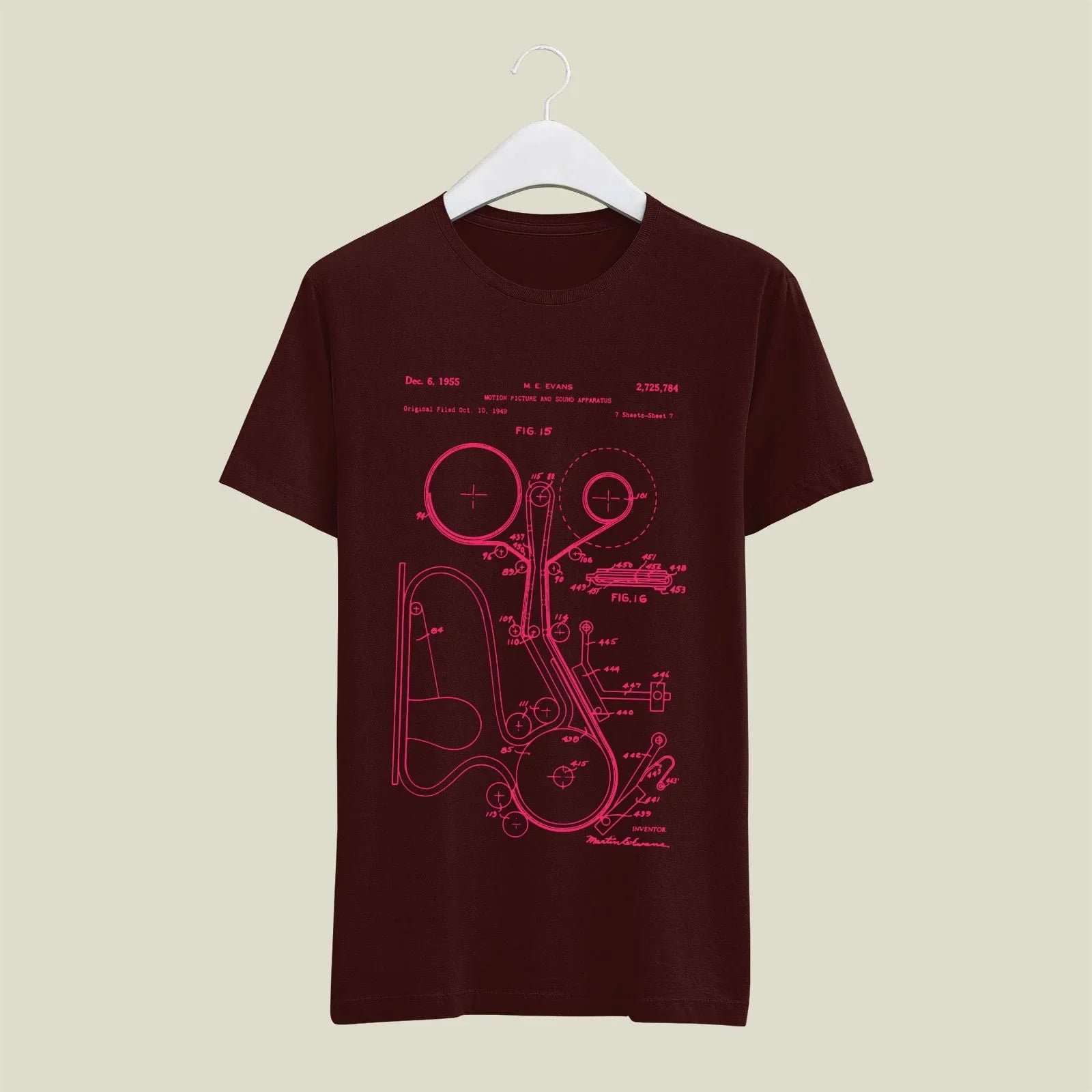 Camera Patent T-Shirt T-CMP20 Desichalchitra