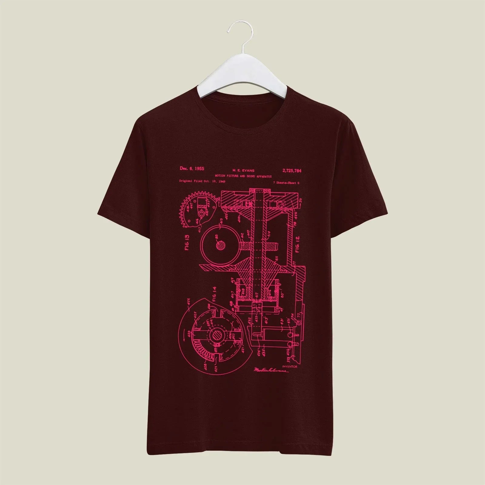 Camera Patent T-Shirt T-CMP36 Desichalchitra