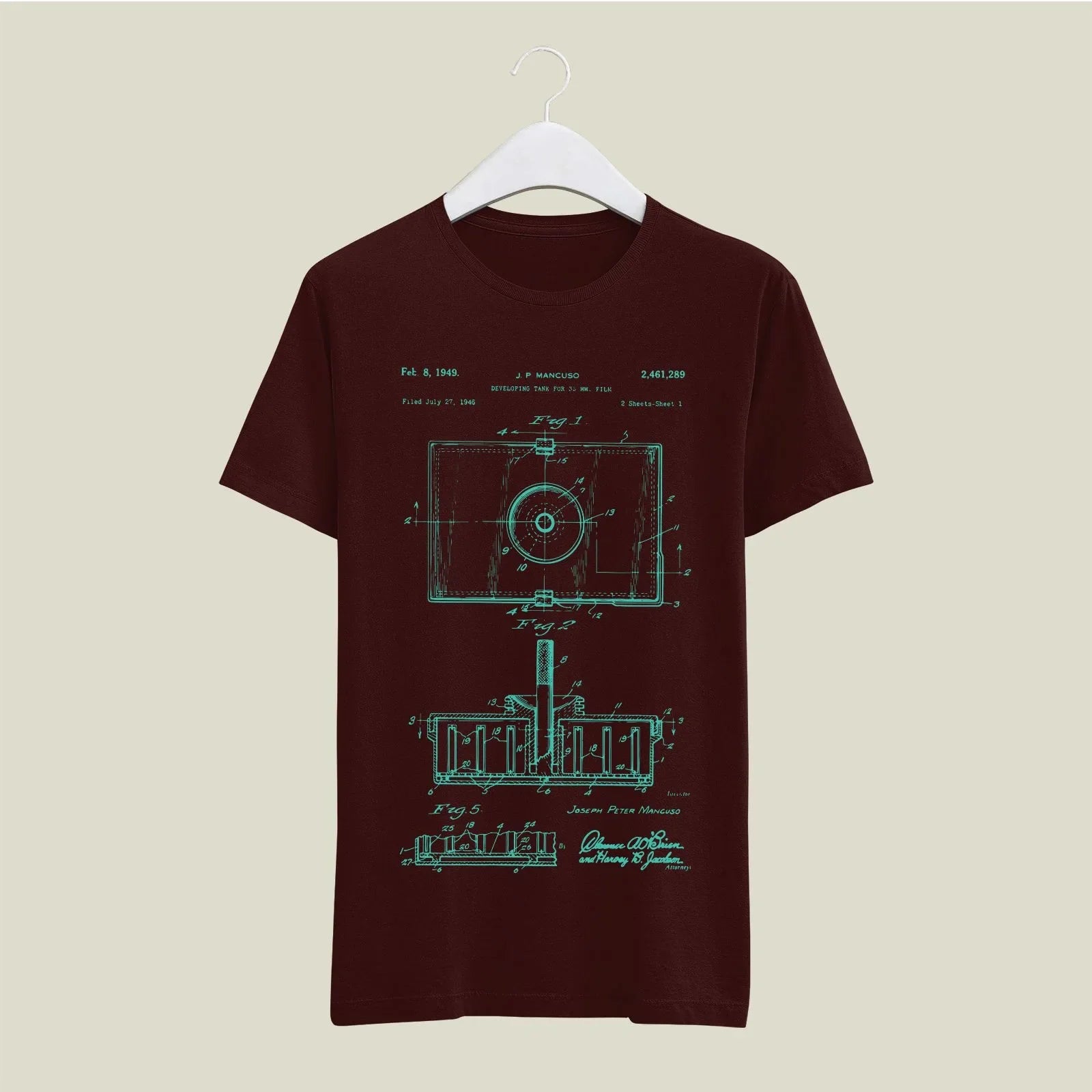 Camera Patent T-Shirt T-CMP149 Desichalchitra
