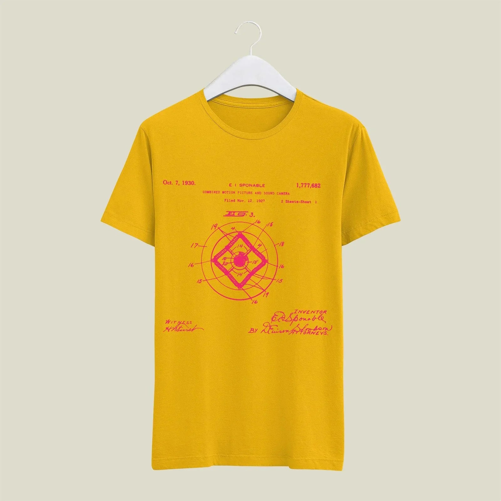 Camera Patent T-Shirt T-CMP48 Desichalchitra