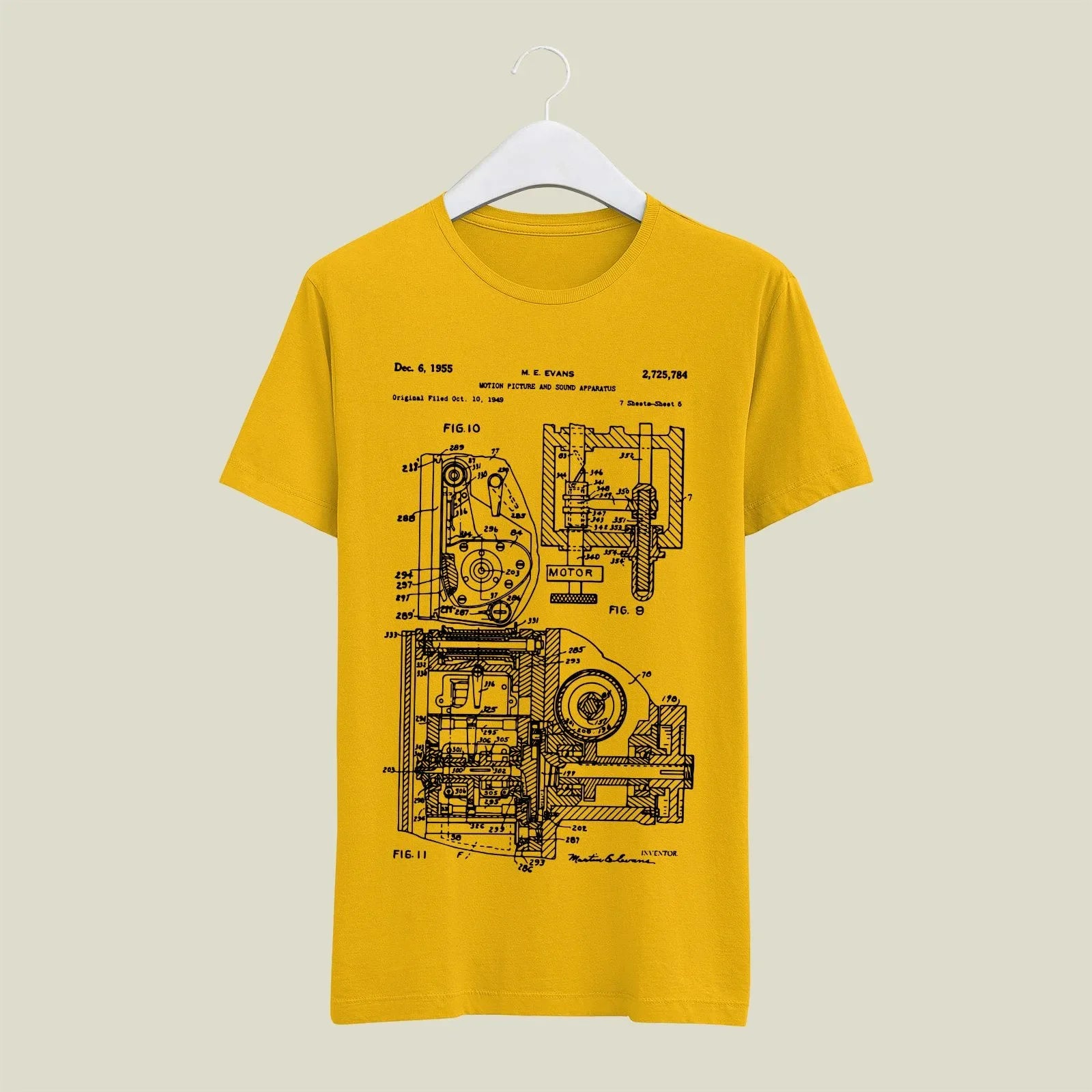 Camera Patent T-Shirt T-CMP30 Desichalchitra