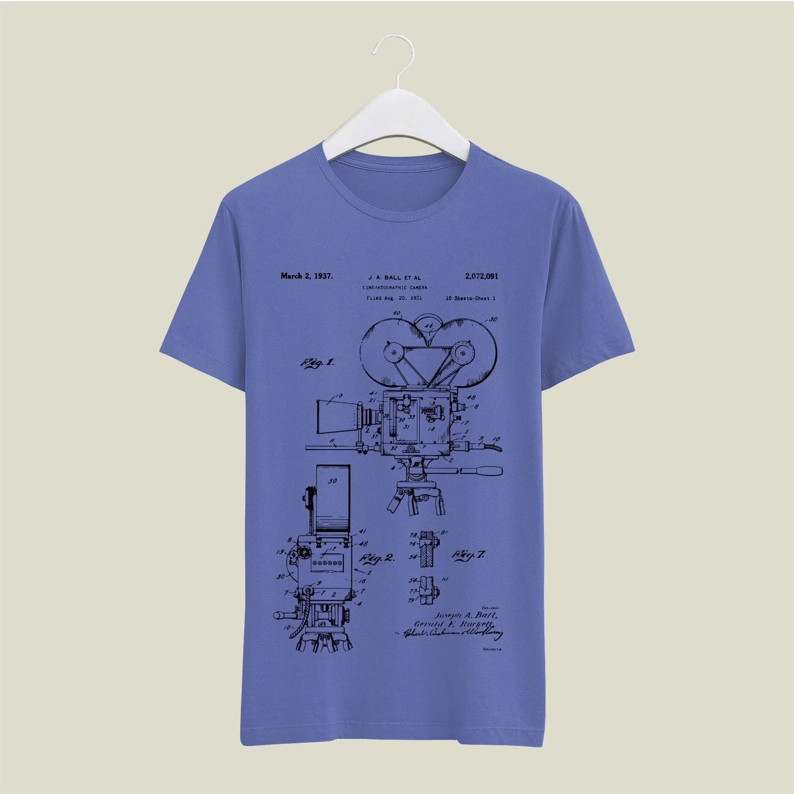 Camera Patent T-Shirt T-CMP103 Desichalchitra