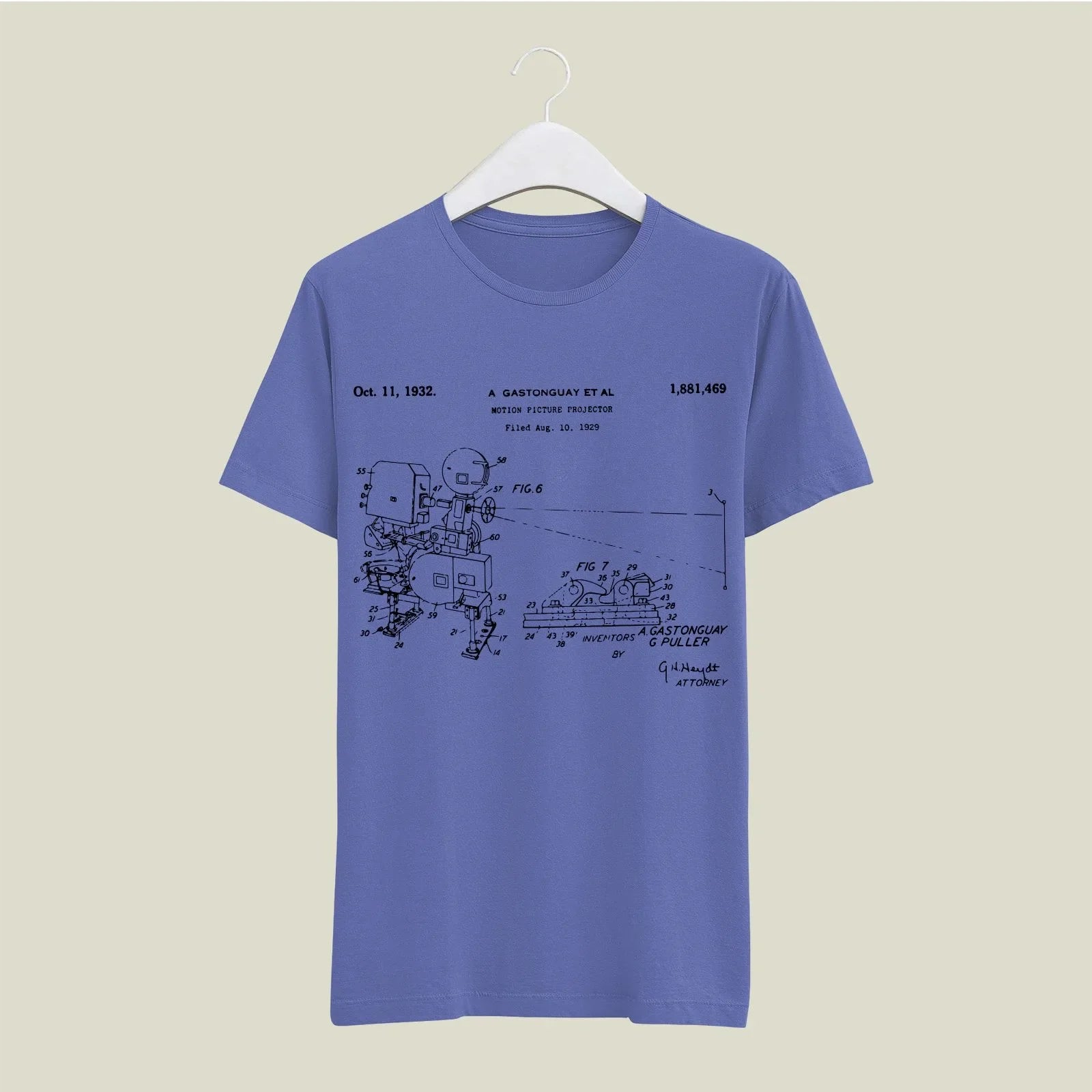 Camera Patent T-Shirt T-CMP121 Desichalchitra