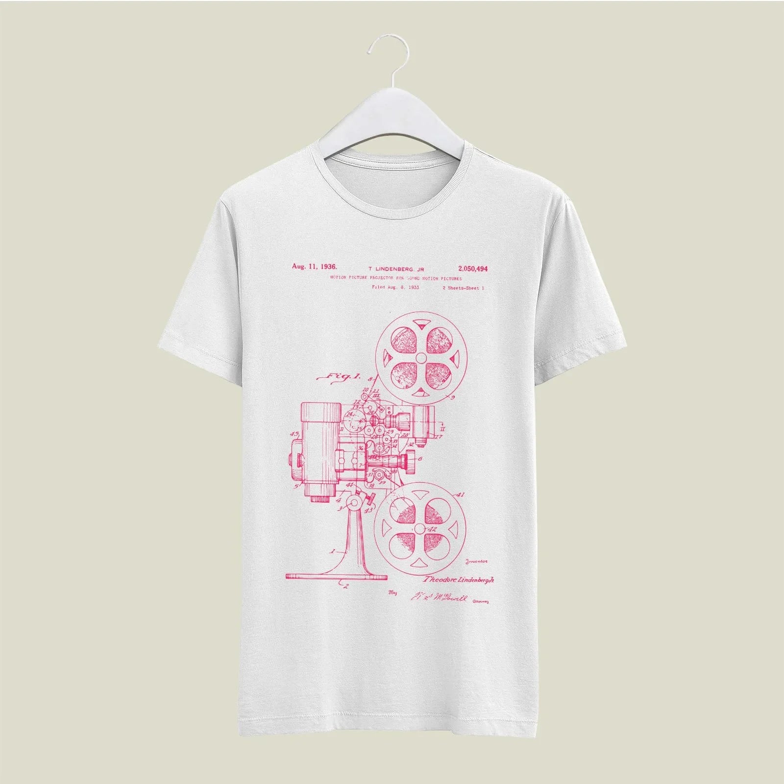 Camera Patent T-Shirt T-CMP106 Desichalchitra