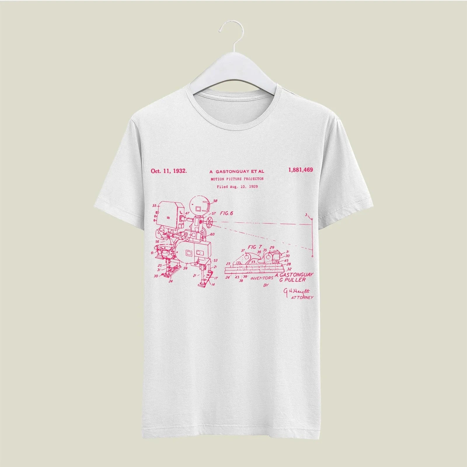 Camera Patent T-Shirt T-CMP127 Desichalchitra