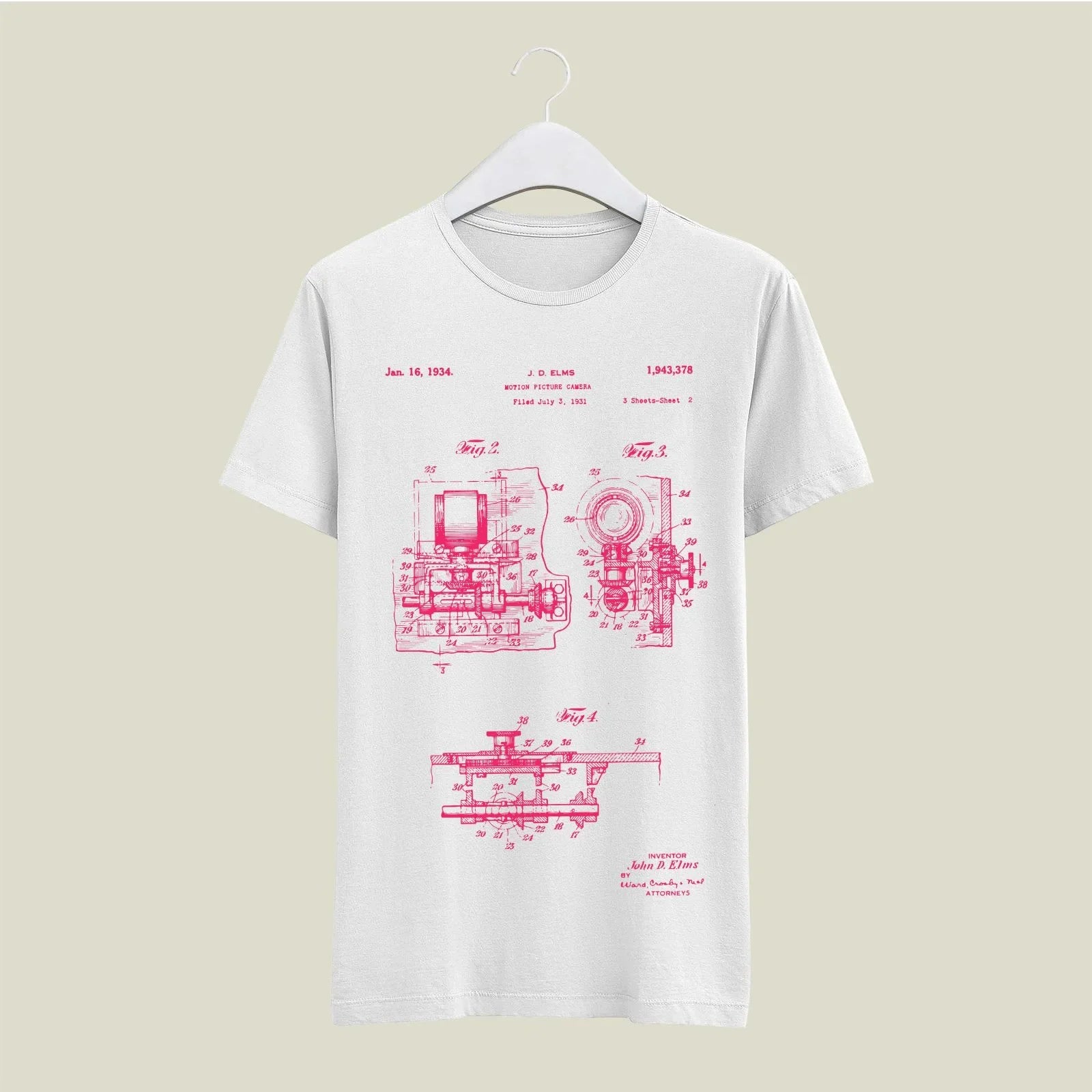 Camera Patent T-Shirt T-CMP132 Desichalchitra