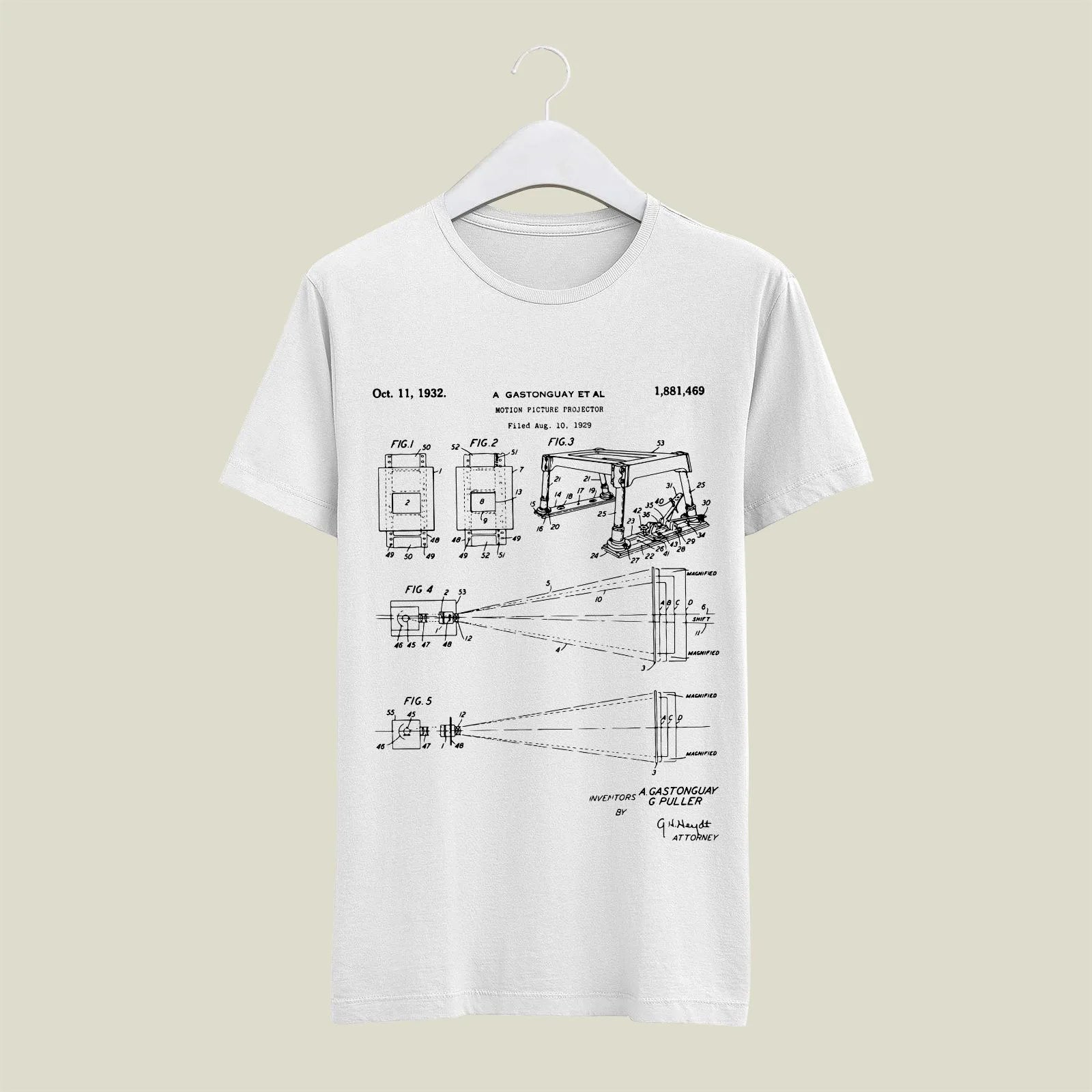 Camera Patent T-Shirt T-CMP82 Desichalchitra