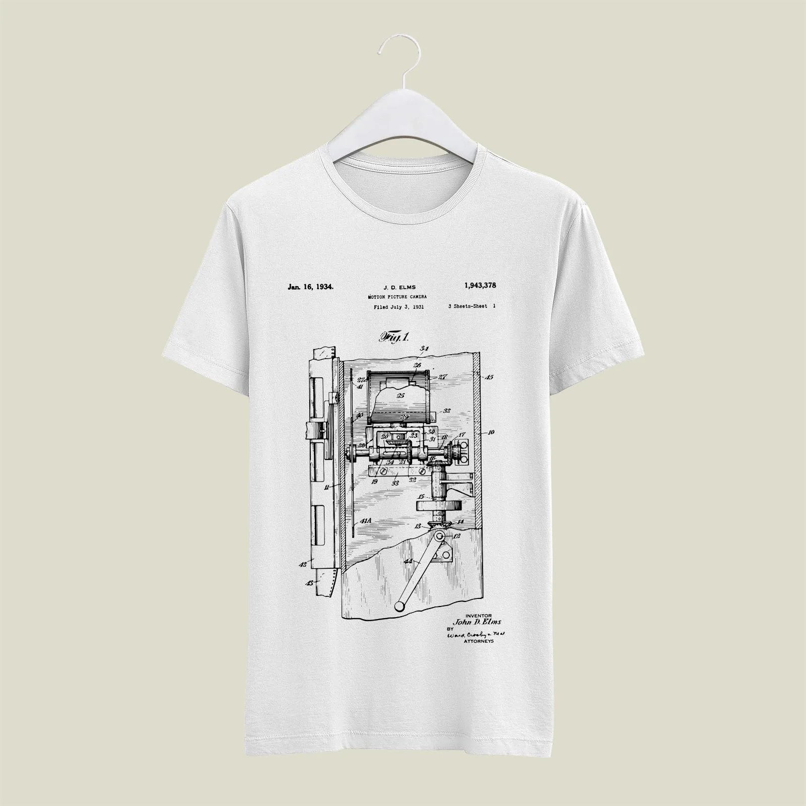 Camera Patent T-Shirt T-CMP83 Desichalchitra