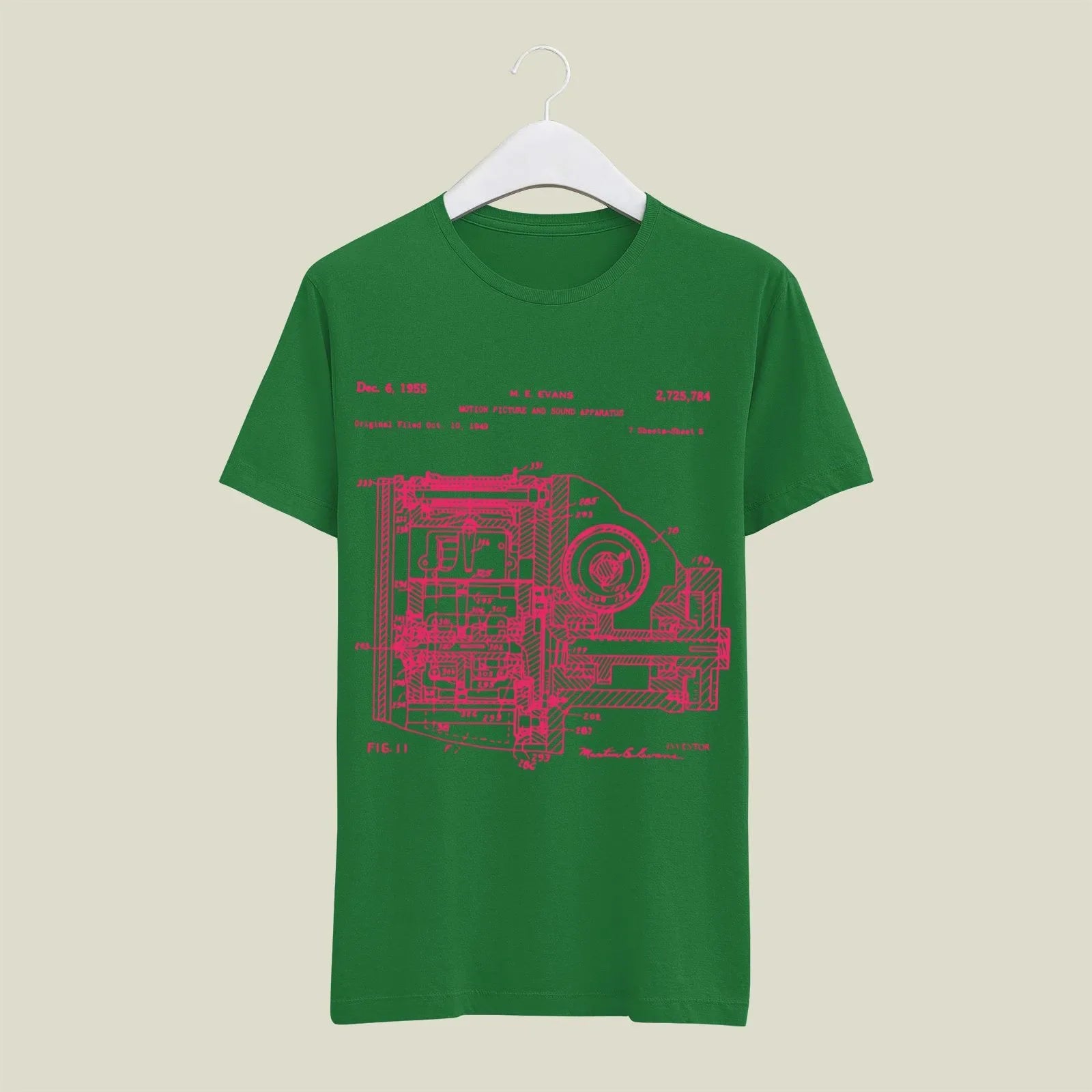 Camera Patent T-Shirt T-CMP17 Desichalchitra