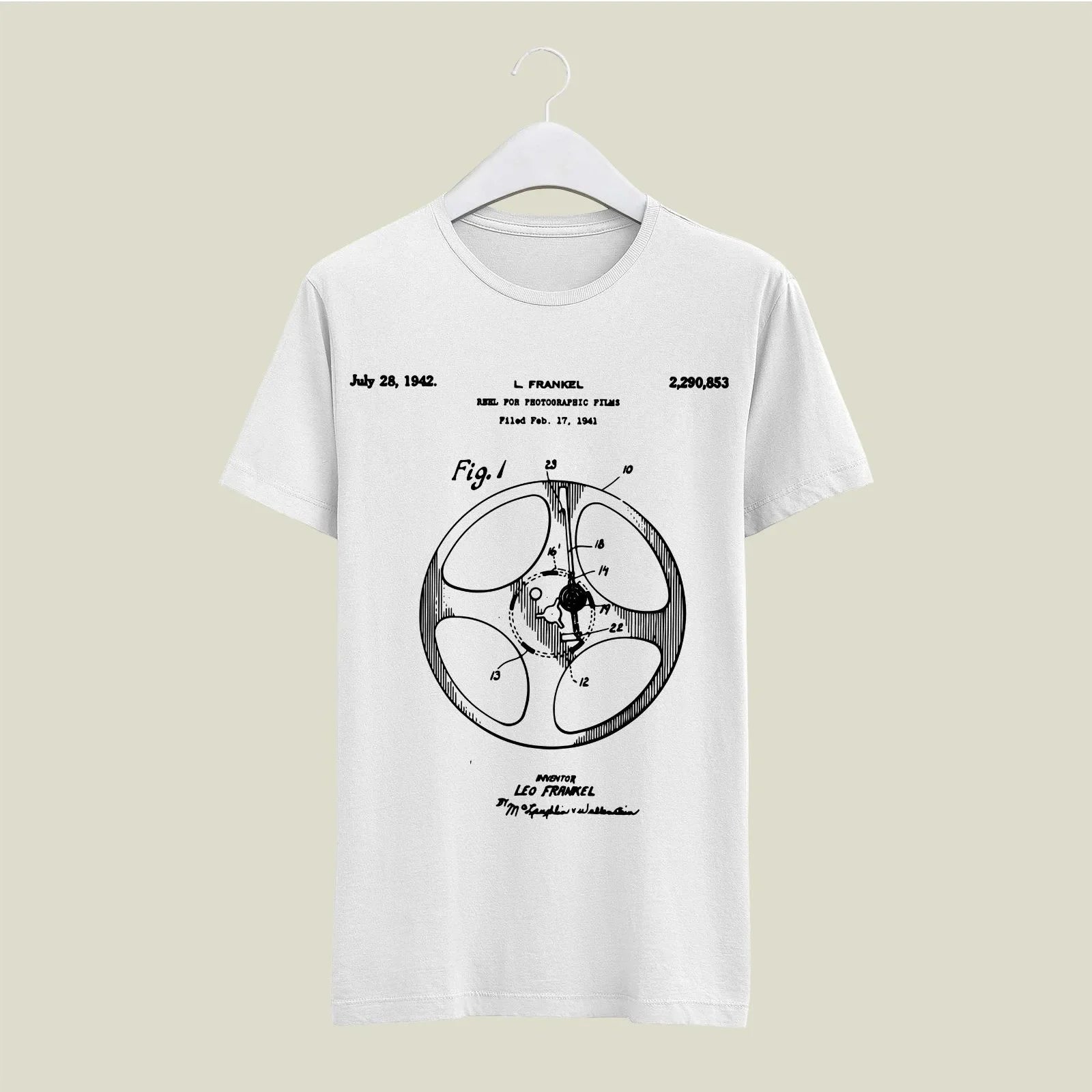 Camera Patent T-Shirt T-CMP105 Desichalchitra
