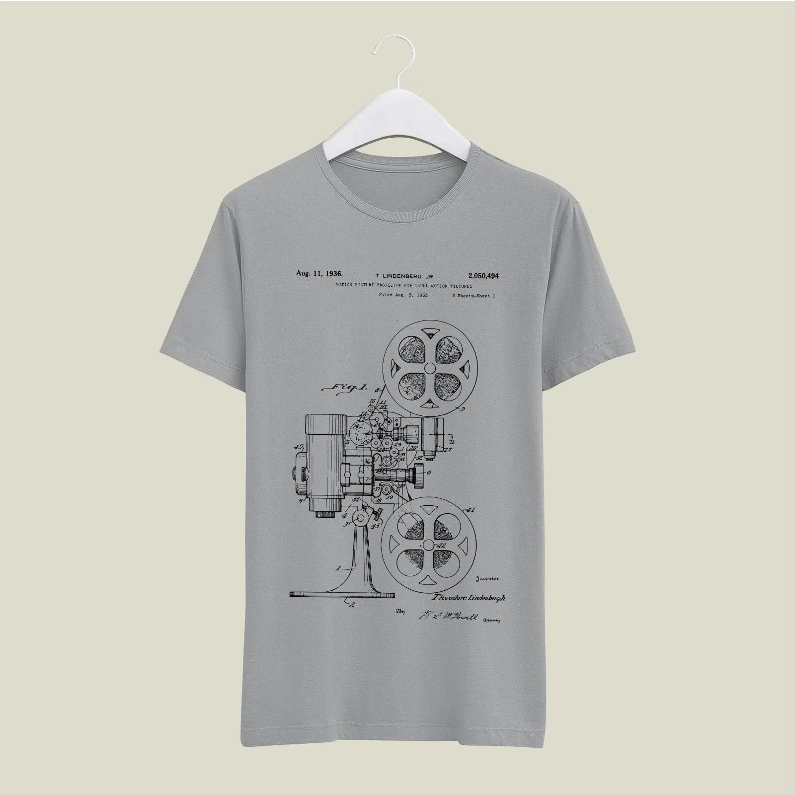 Camera Patent T-Shirt T-CMP107 Desichalchitra