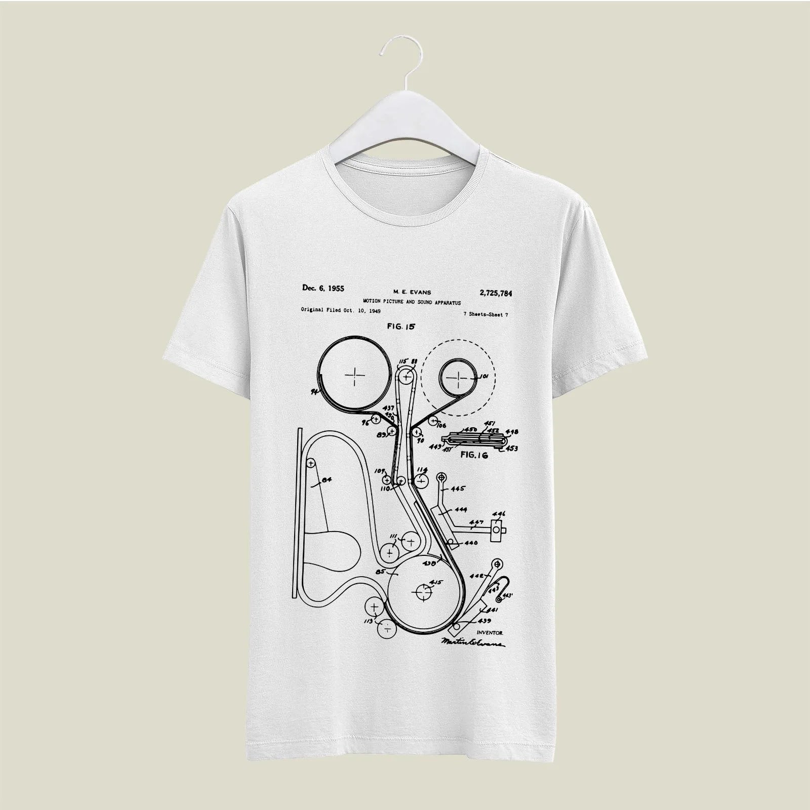 Camera Patent T-Shirt T-CMP111 Desichalchitra