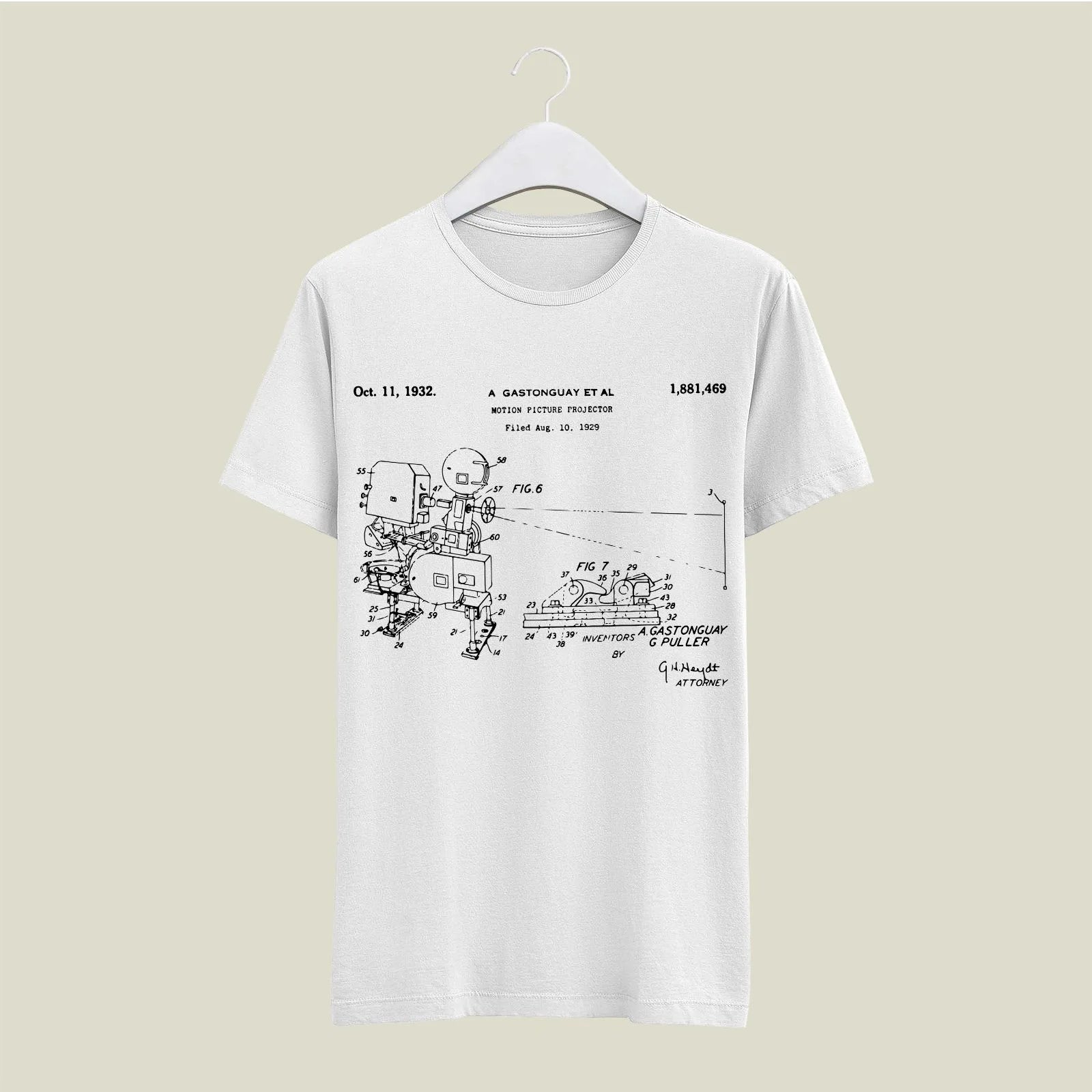 Camera Patent T-Shirt T-CMP121 Desichalchitra