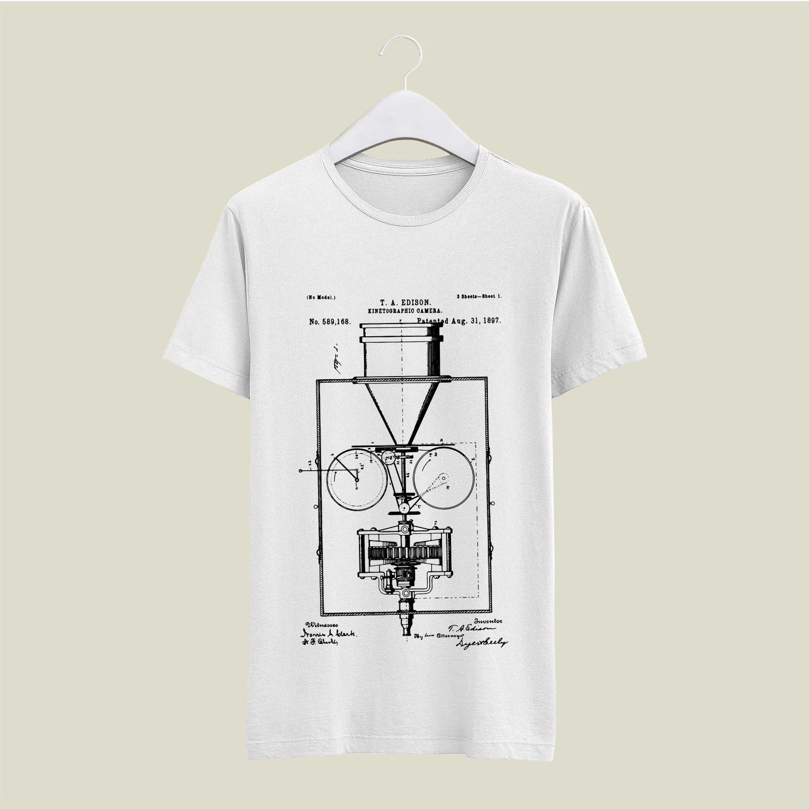 Camera Patent T-Shirt T-CMP144 Desichalchitra