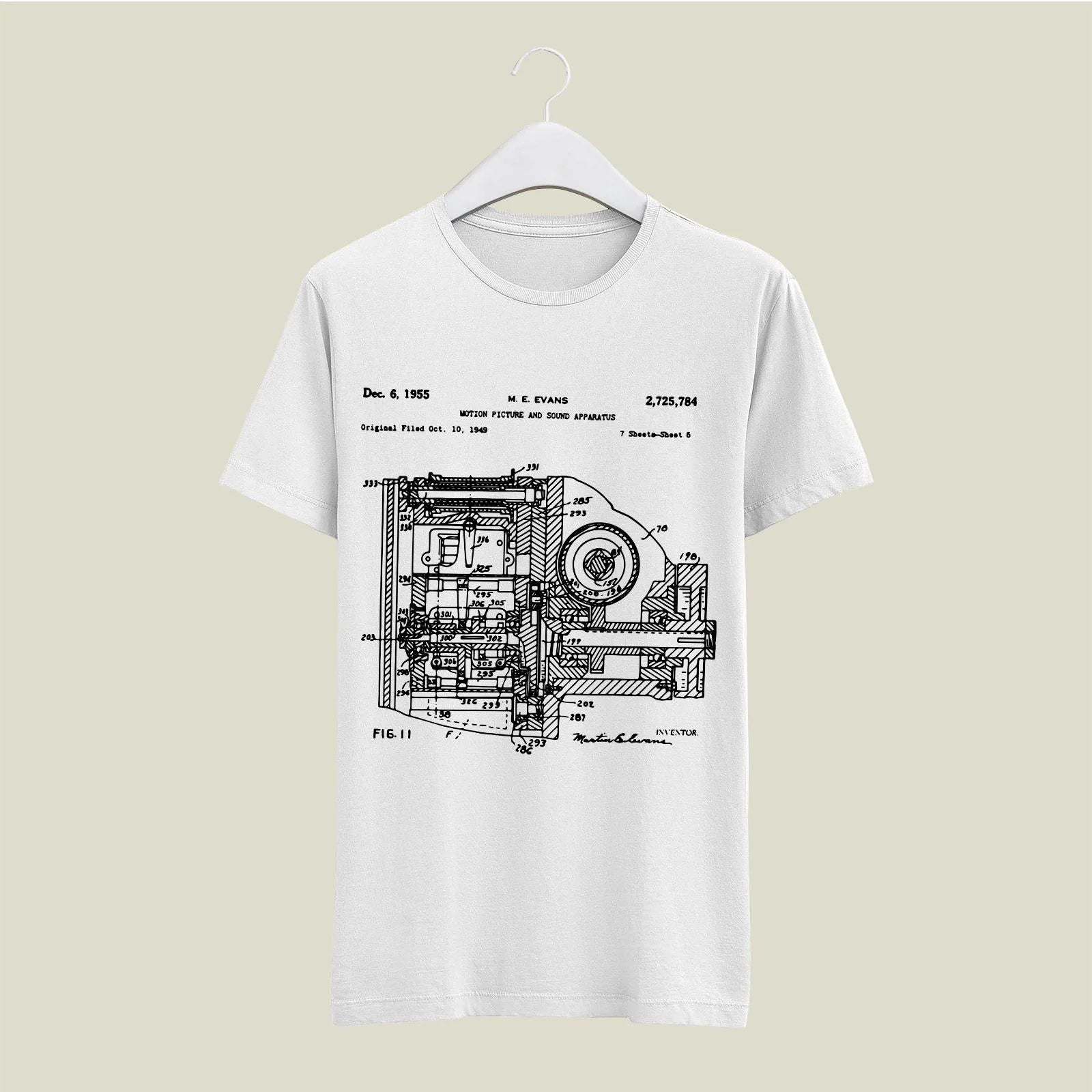 Camera Patent T-Shirt T-CMP146 Desichalchitra