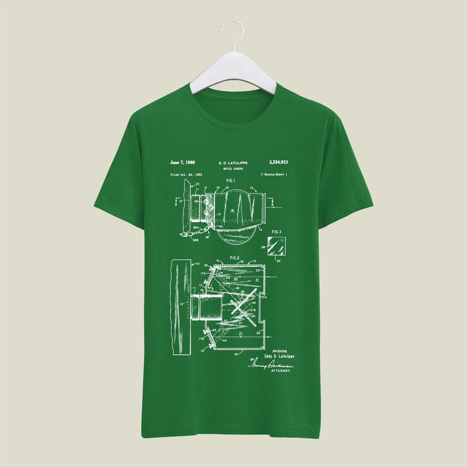 Camera Patent T-Shirt T-CMP5 Desichalchitra