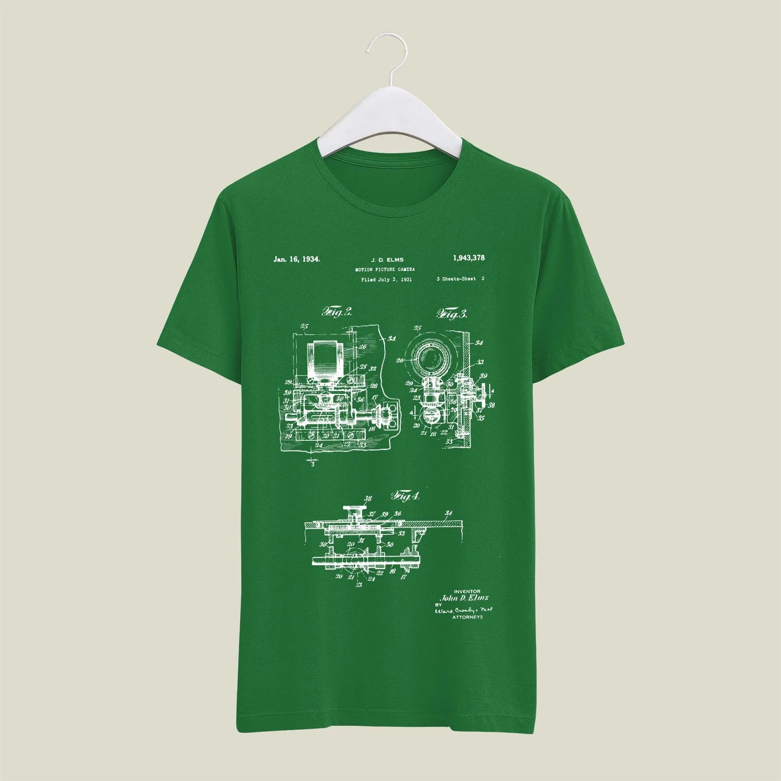 Camera Patent T-Shirt T-CMP10 Desichalchitra