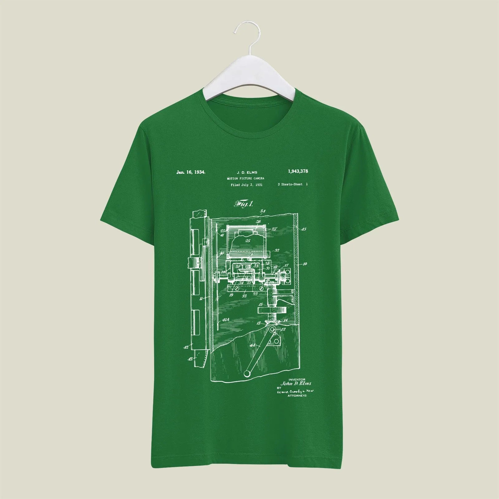 Camera Patent T-Shirt T-CMP24 Desichalchitra