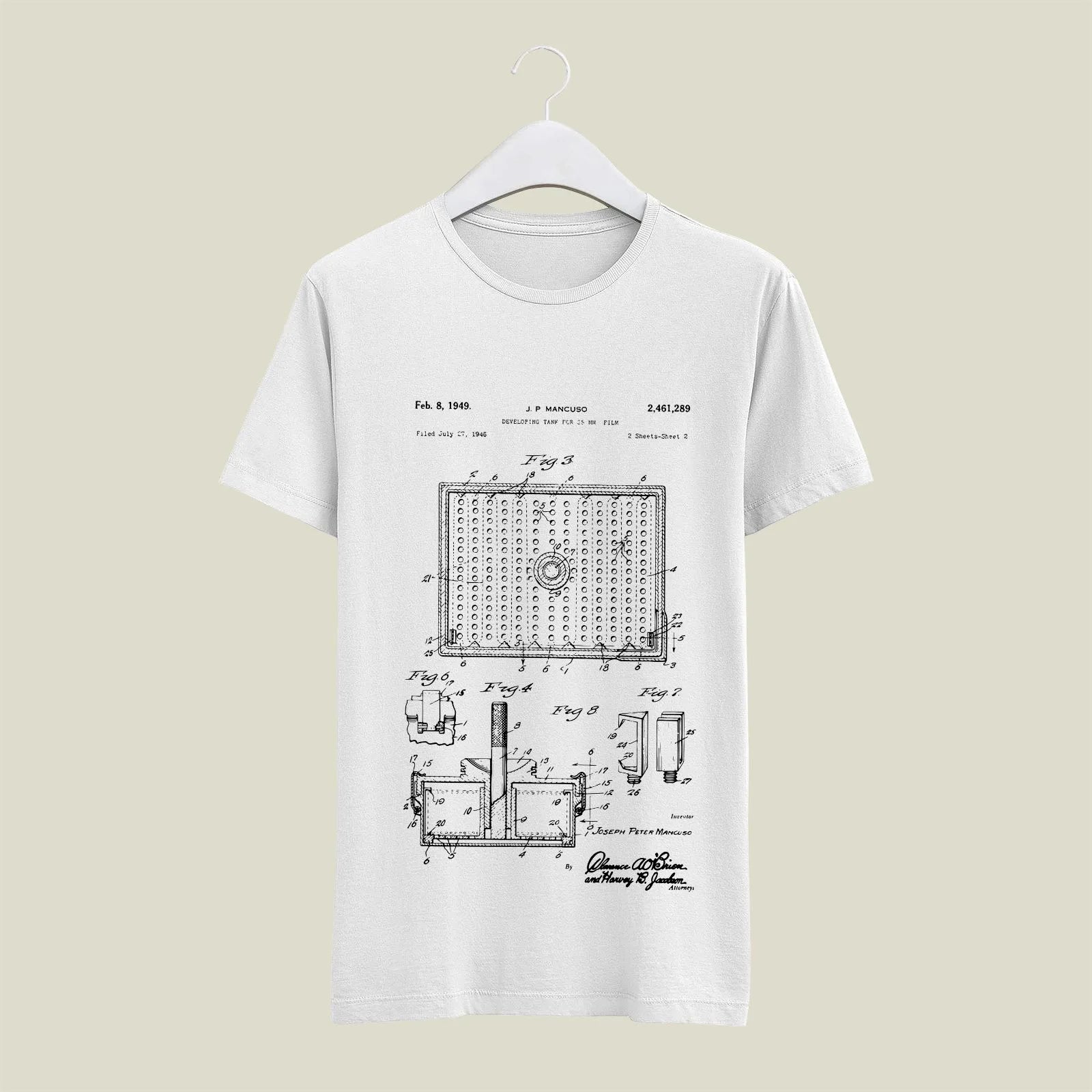 Camera Patent T-Shirt T-CMP49 Desichalchitra