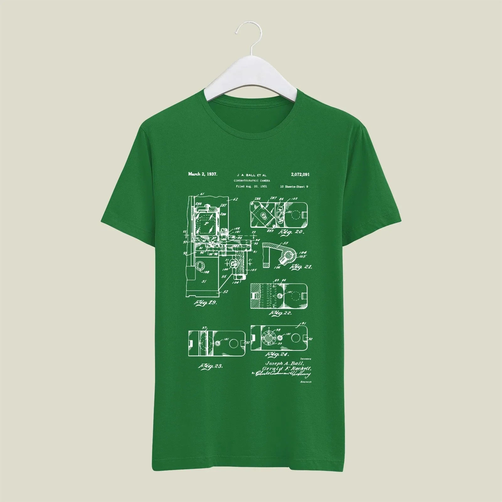Camera Patent T-Shirt T-CMP39 Desichalchitra